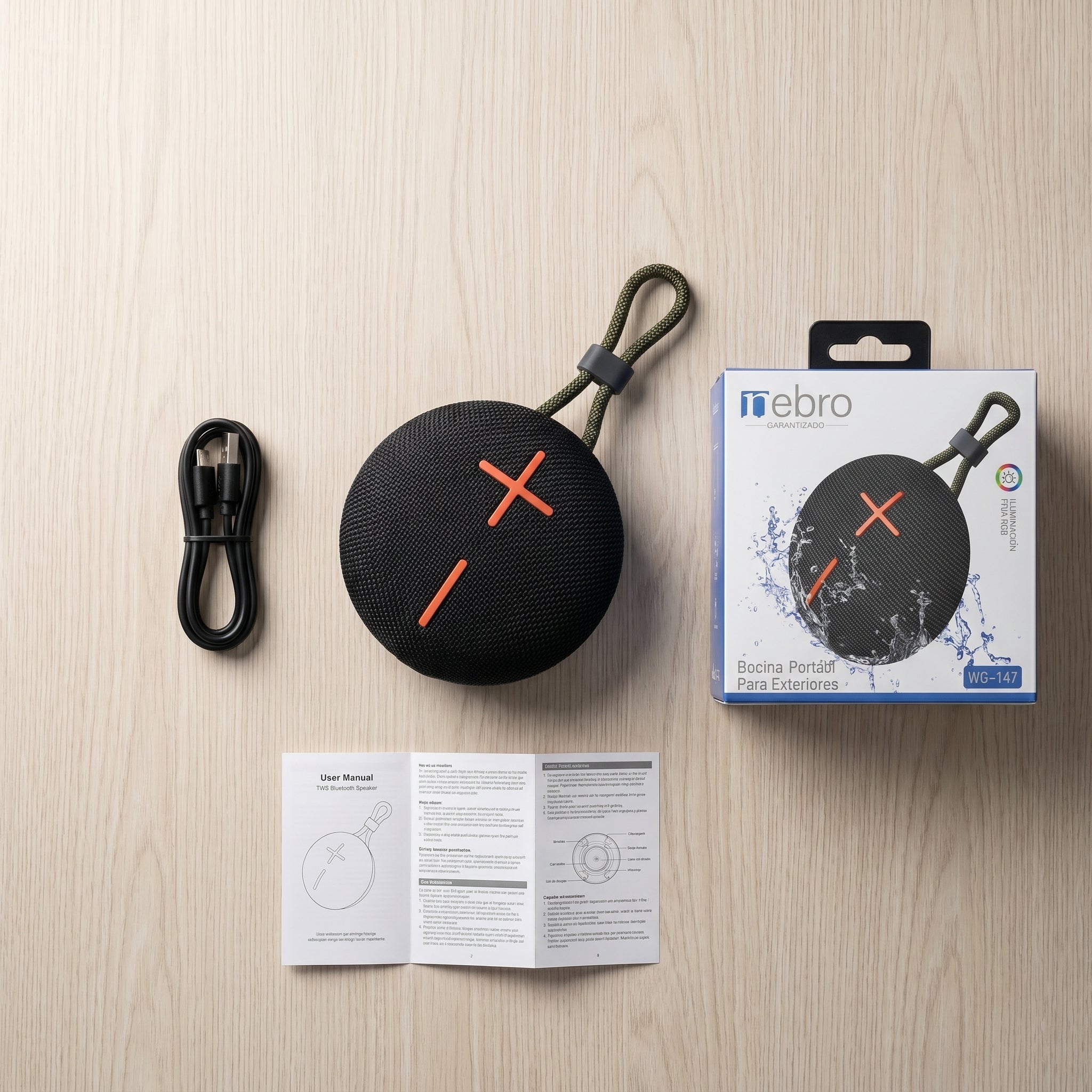 Bocina Bluetooth TWS NEBRO WG147 Bluetooth 53 10W IPX5 - Imagen 6