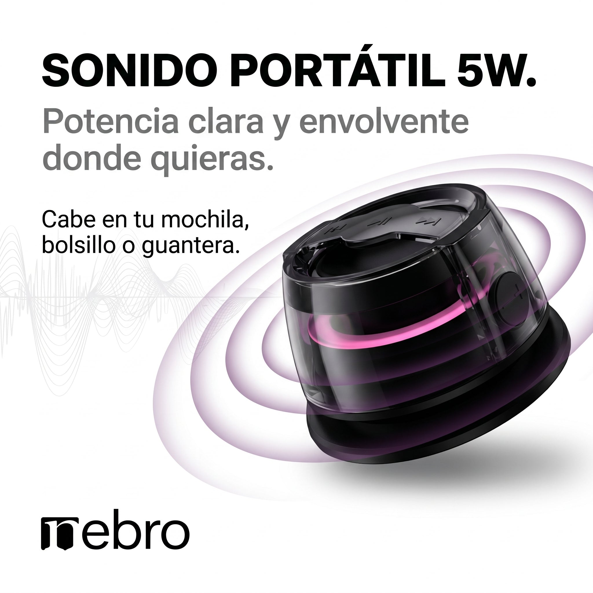 Bocina Bluetooth NEBRO WG150 5W - Imagen 2
