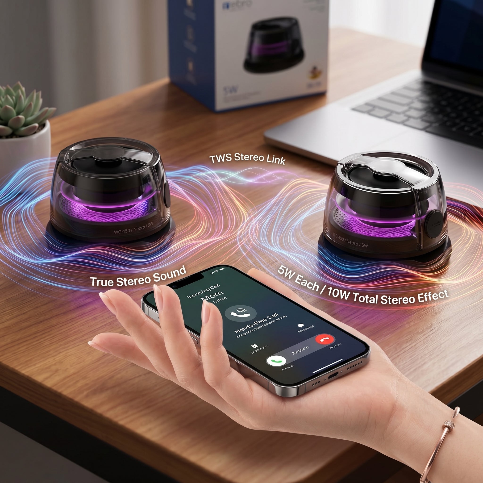 Bocina Bluetooth NEBRO WG150 5W - Imagen 3