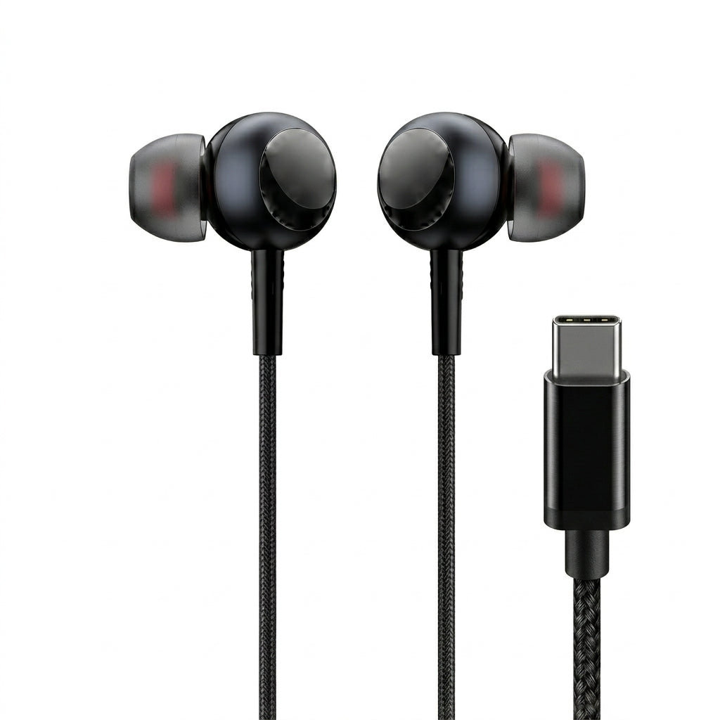 Audífonos Tipo-C Nebro WJ-009 Cable Trenzado