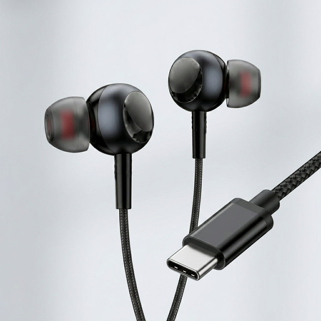 Audífonos Tipo-C Nebro WJ-009 Cable Trenzado - Imagen 2