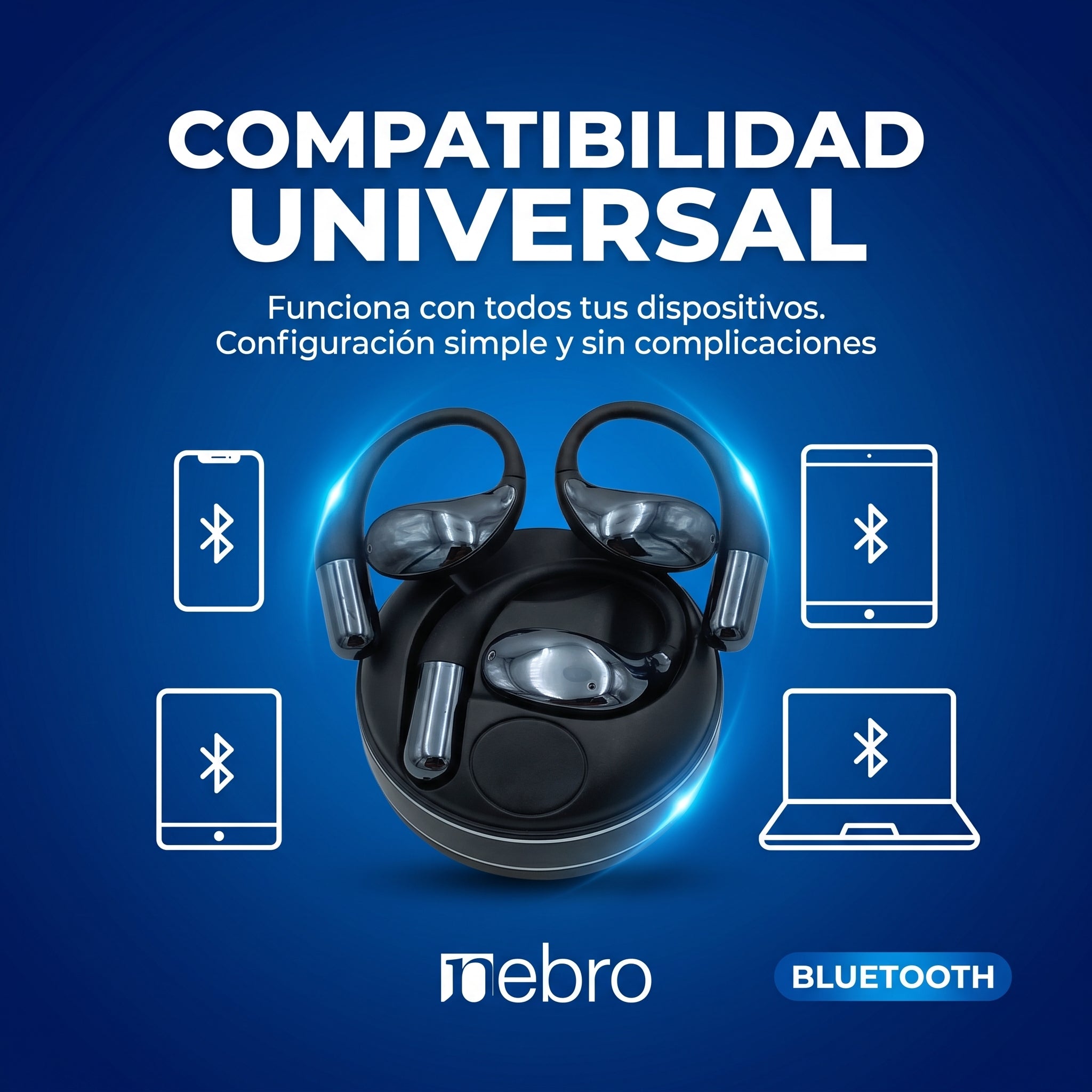 Audífonos Bluetooth NEBRO WE067 - Imagen 4