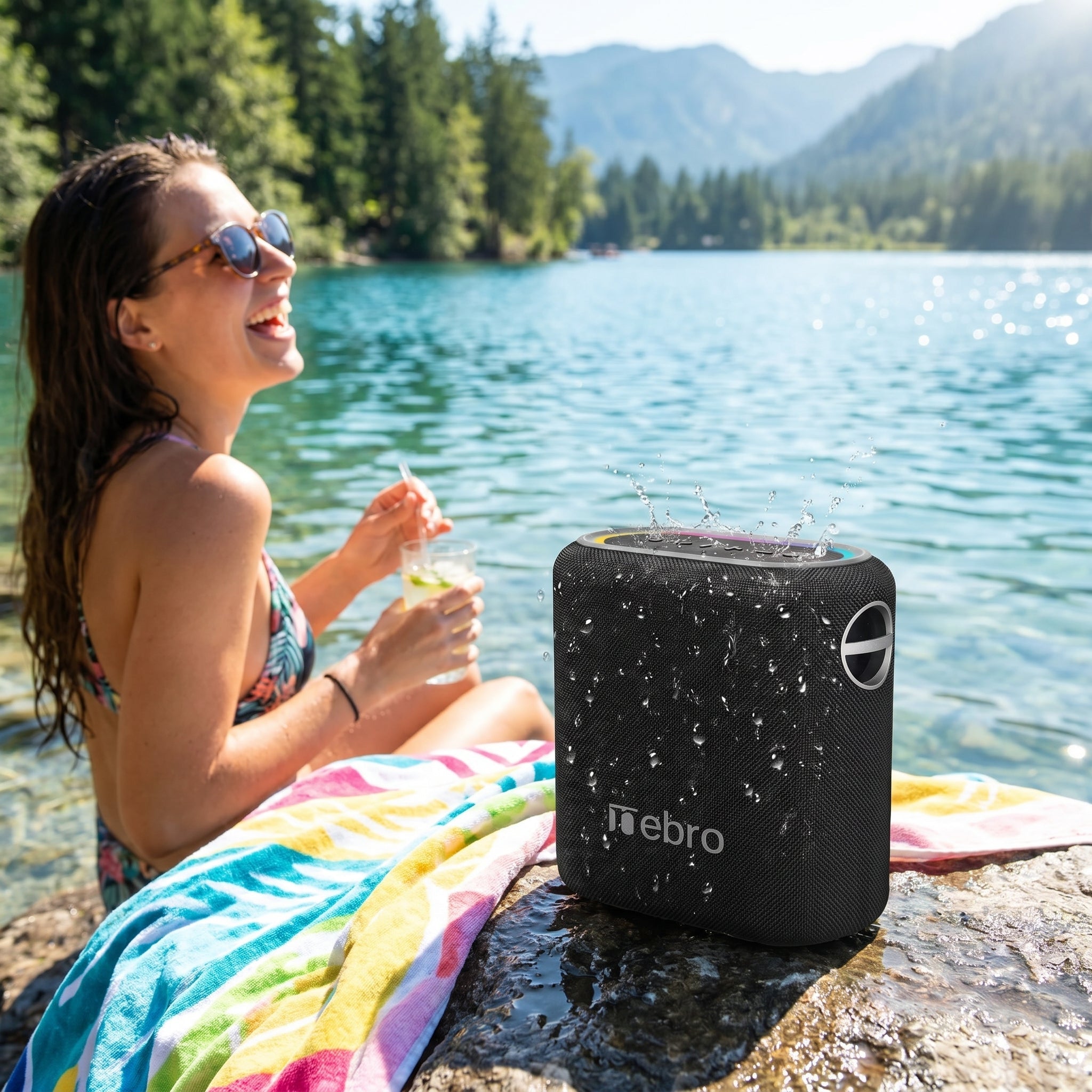 Bocina Bluetooth TWS NEBRO WG080S Bluetooth 53 40W IPX5 - Imagen 5