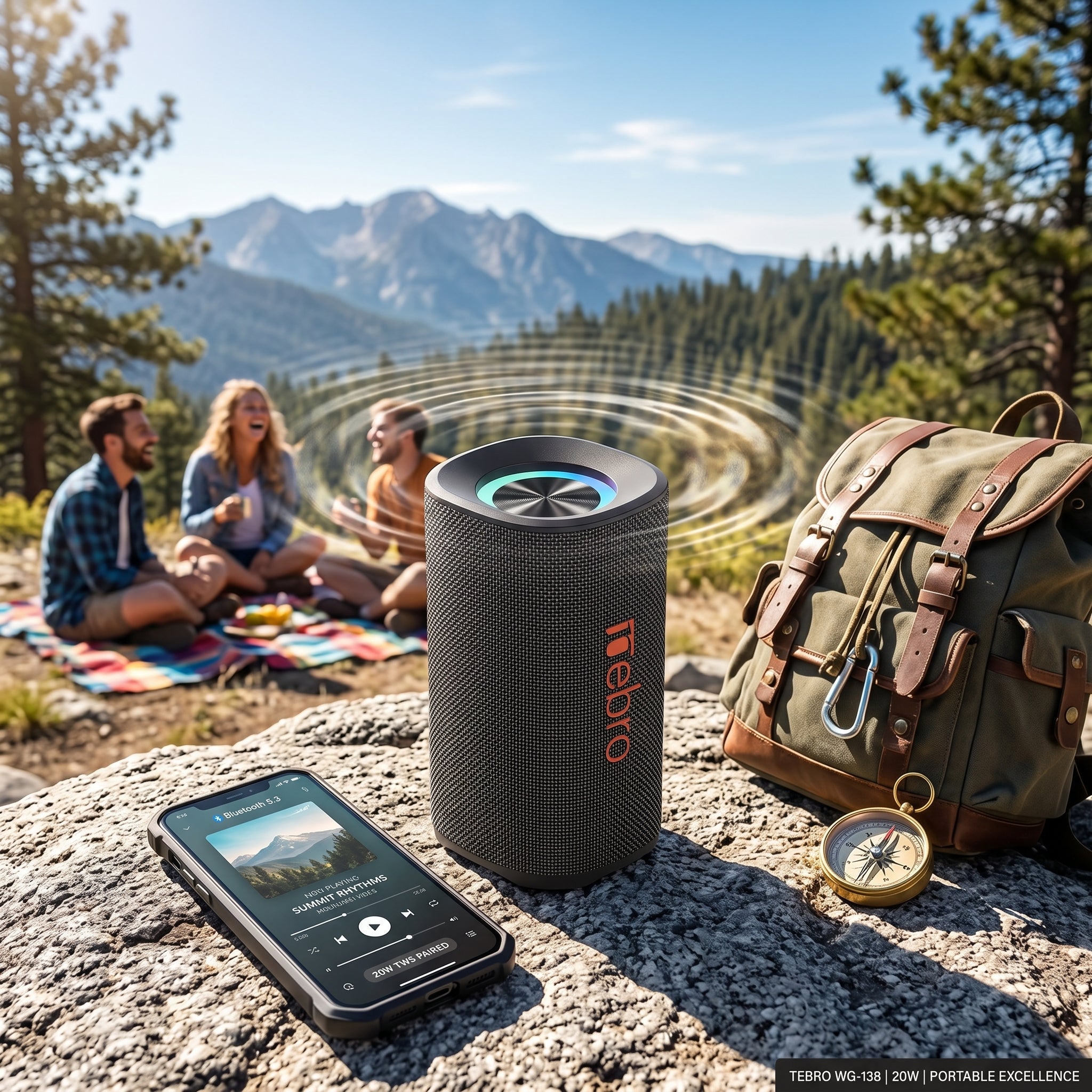 Bocina Bluetooth TWS NEBRO WG138 Bluetooth 53 20W - Imagen 4