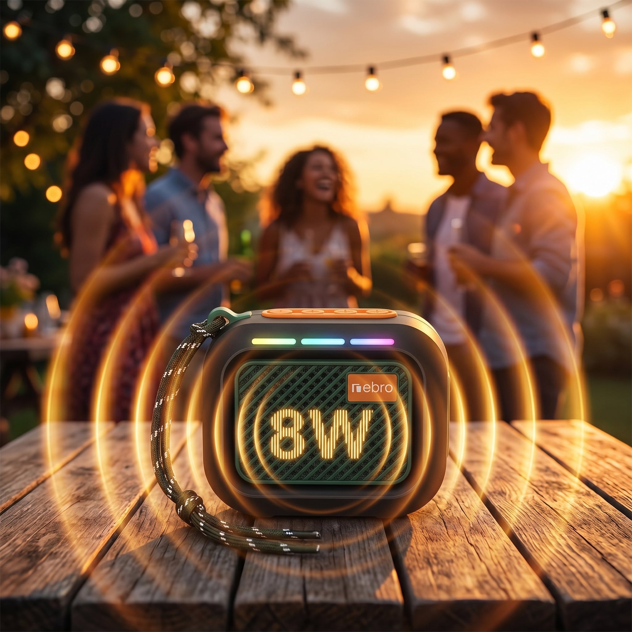 Bocina Bluetooth NEBRO WG184 Bluetooth 53 8W - Imagen 4