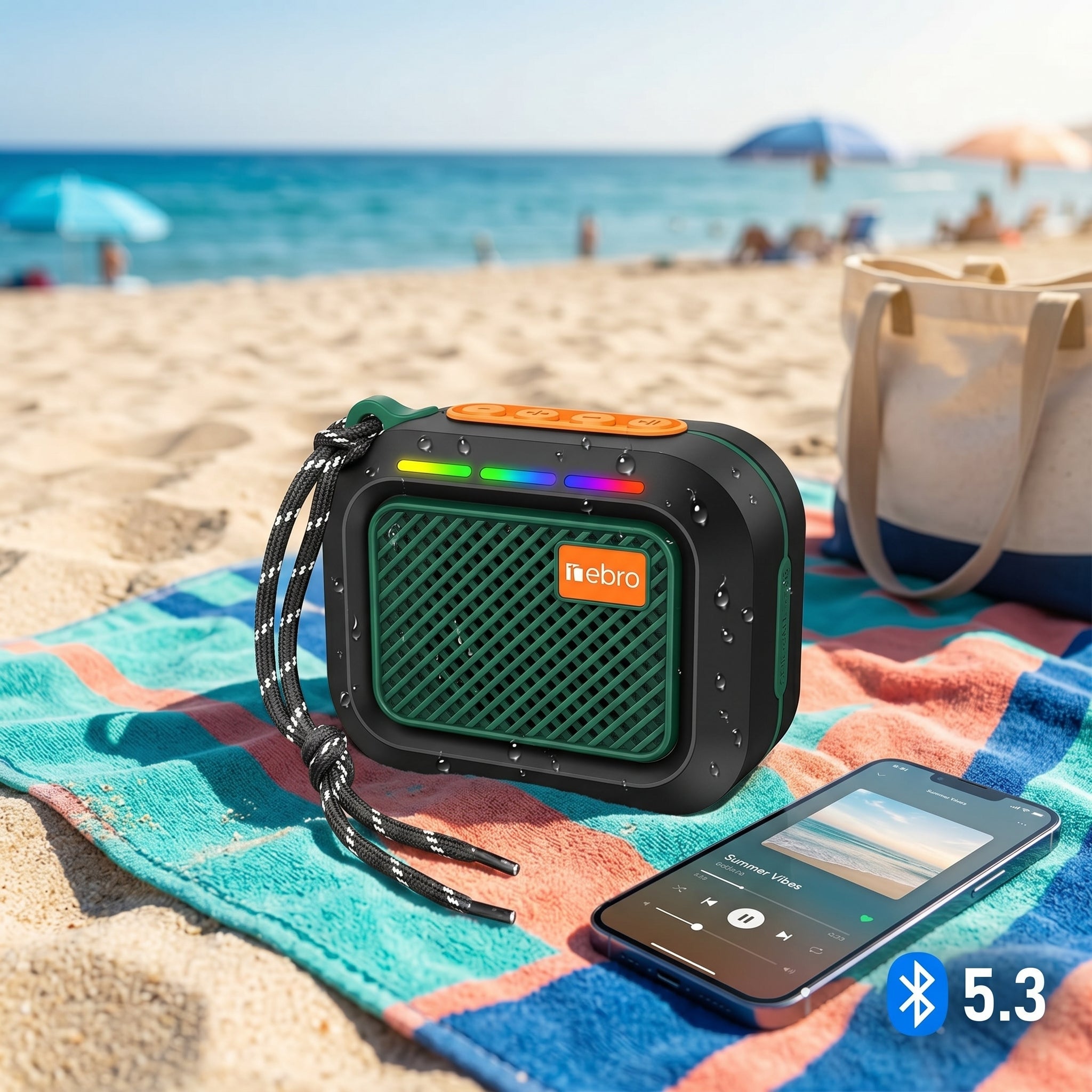 Bocina Bluetooth NEBRO WG184 Bluetooth 53 8W - Imagen 6