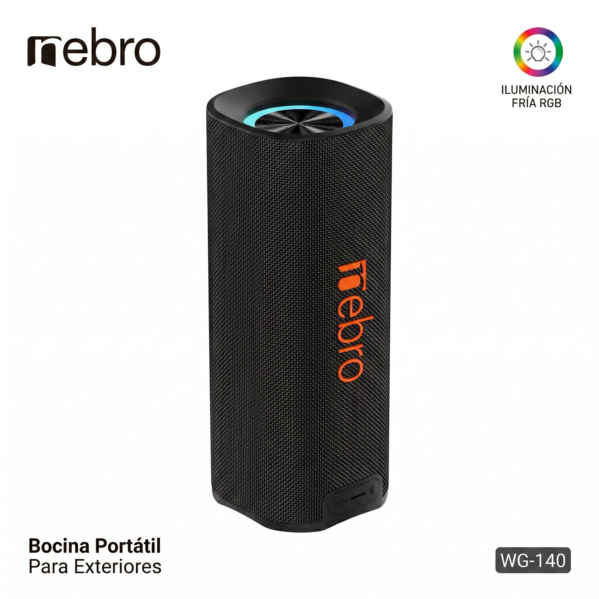 Bocina Bluetooth NEBRO WG140 Bluetooth 53 50W IPX4 - Imagen 4