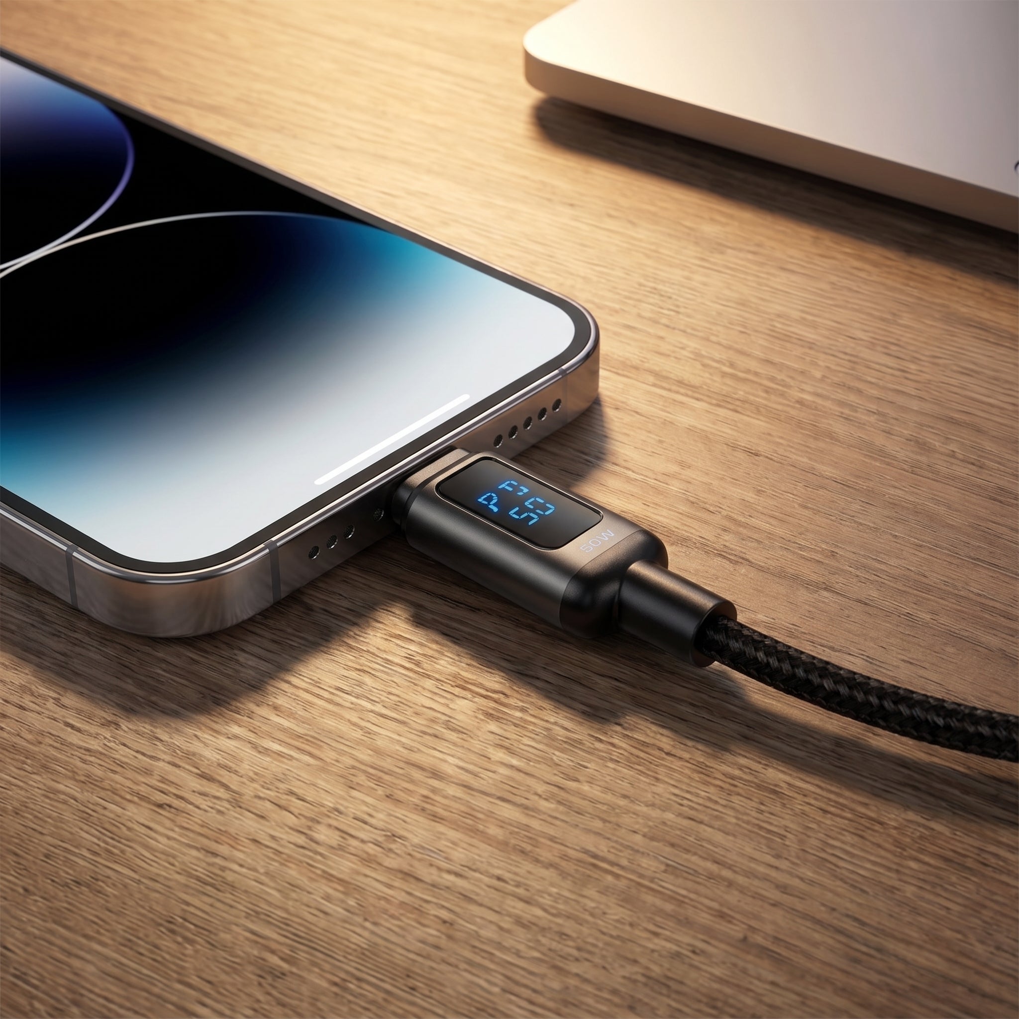 Cable Lightning a USB-A Trenzado Nebro WD-309L - Imagen 6