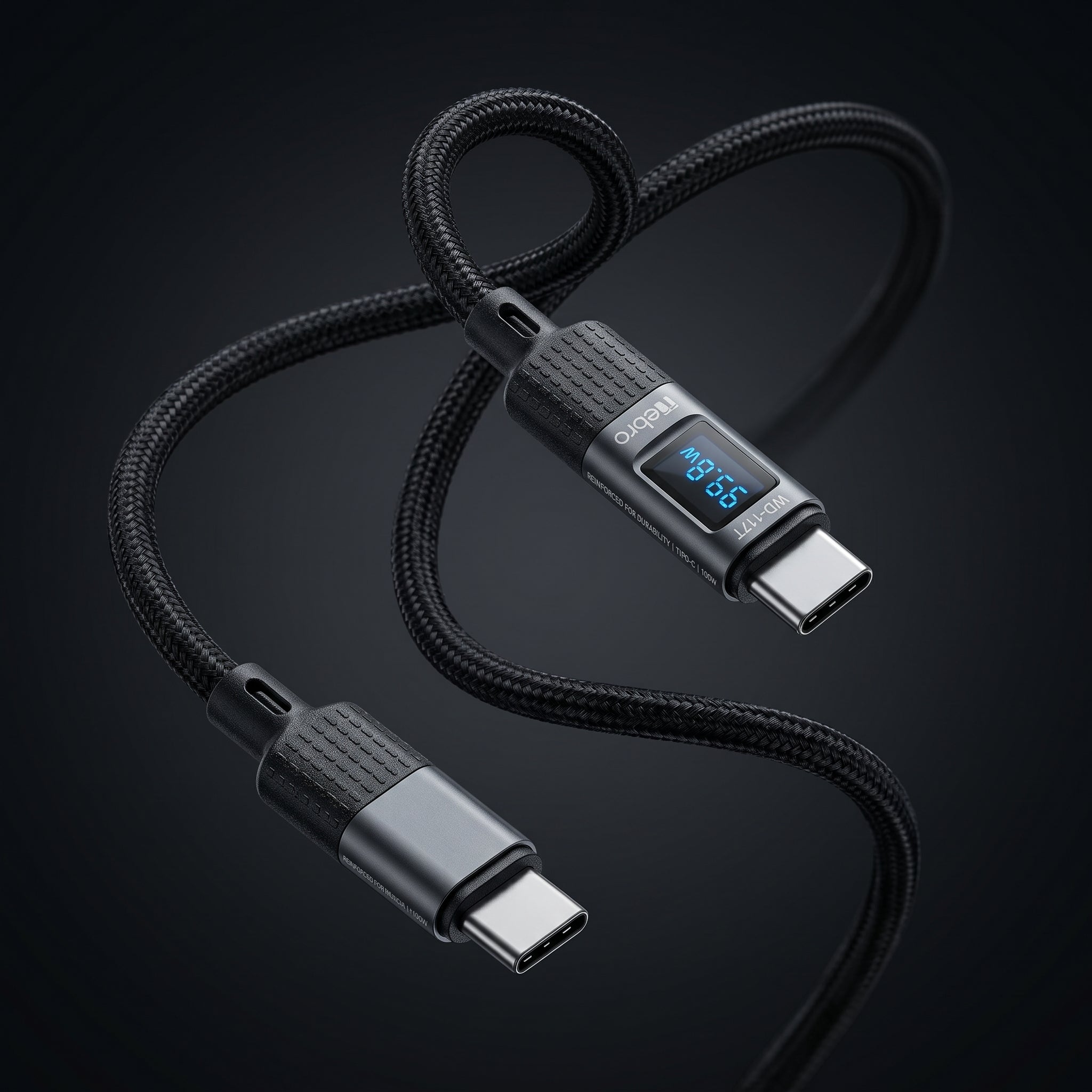 Cable USB Tipo C NEBRO WD117T 100W Carga Rápida y Transferencia de Datos - Imagen 5