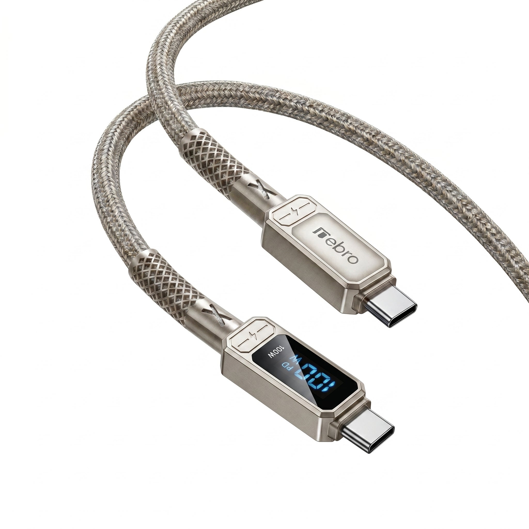 Cable USB Tipo C NEBRO WD-306TT 100W Carga Rápida PD