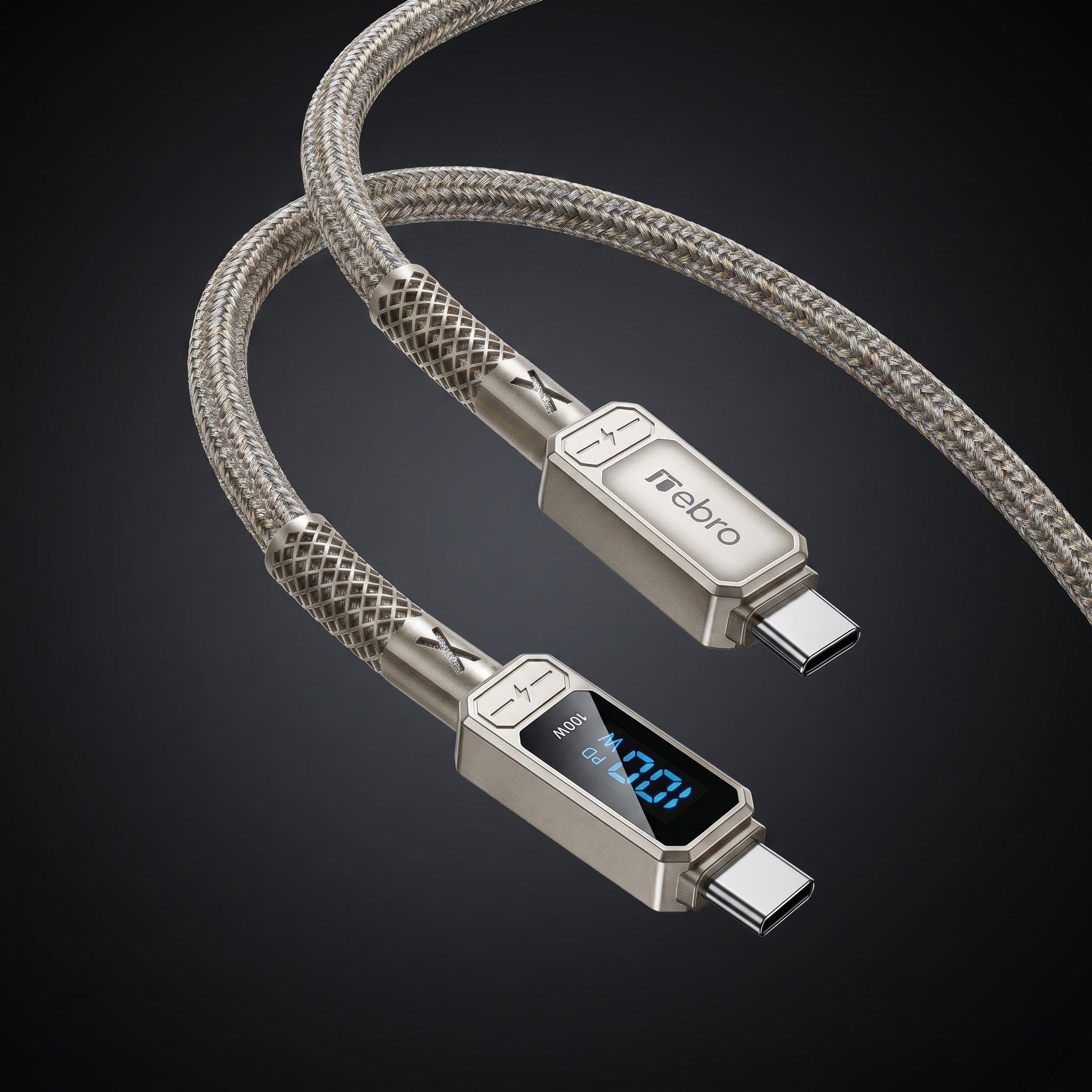 Cable USB Tipo C NEBRO WD-306TT 100W Carga Rápida PD - Imagen 10