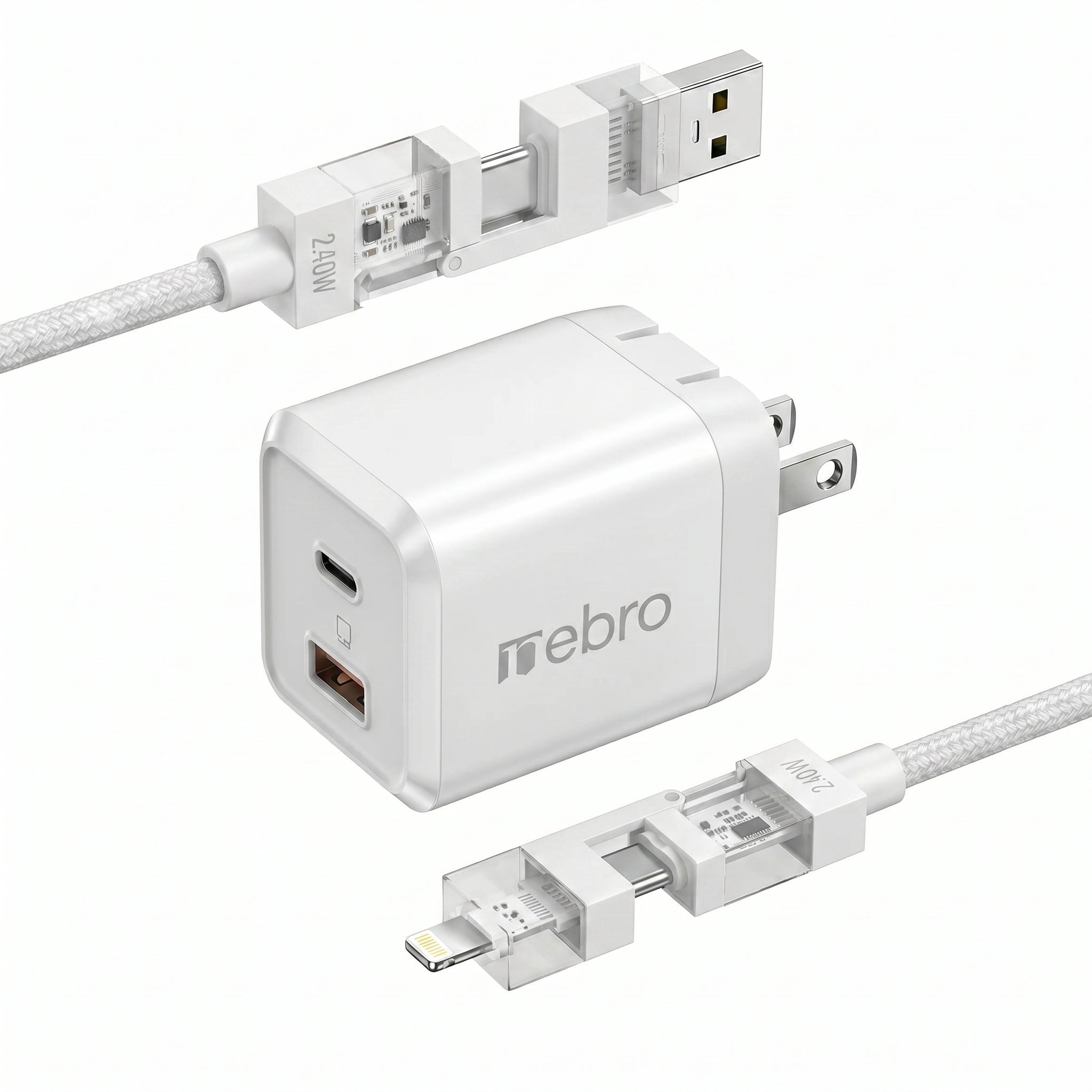 Cargador USB-C NEBRO VGA-206 70W Power Delivery Carga Ultra Rápida
