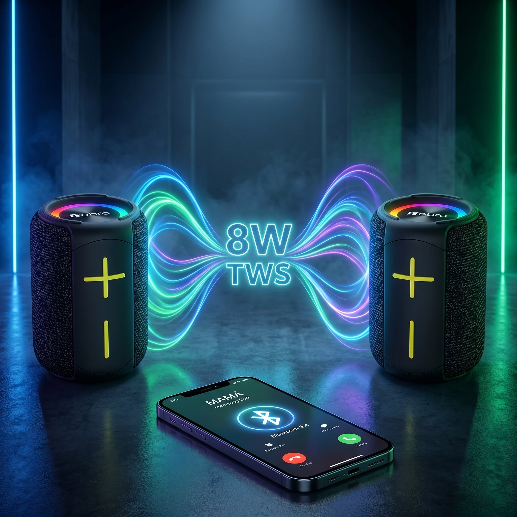 Bocina Bluetooth TWS NEBRO WG134 Bluetooth 54 8W - Imagen 5