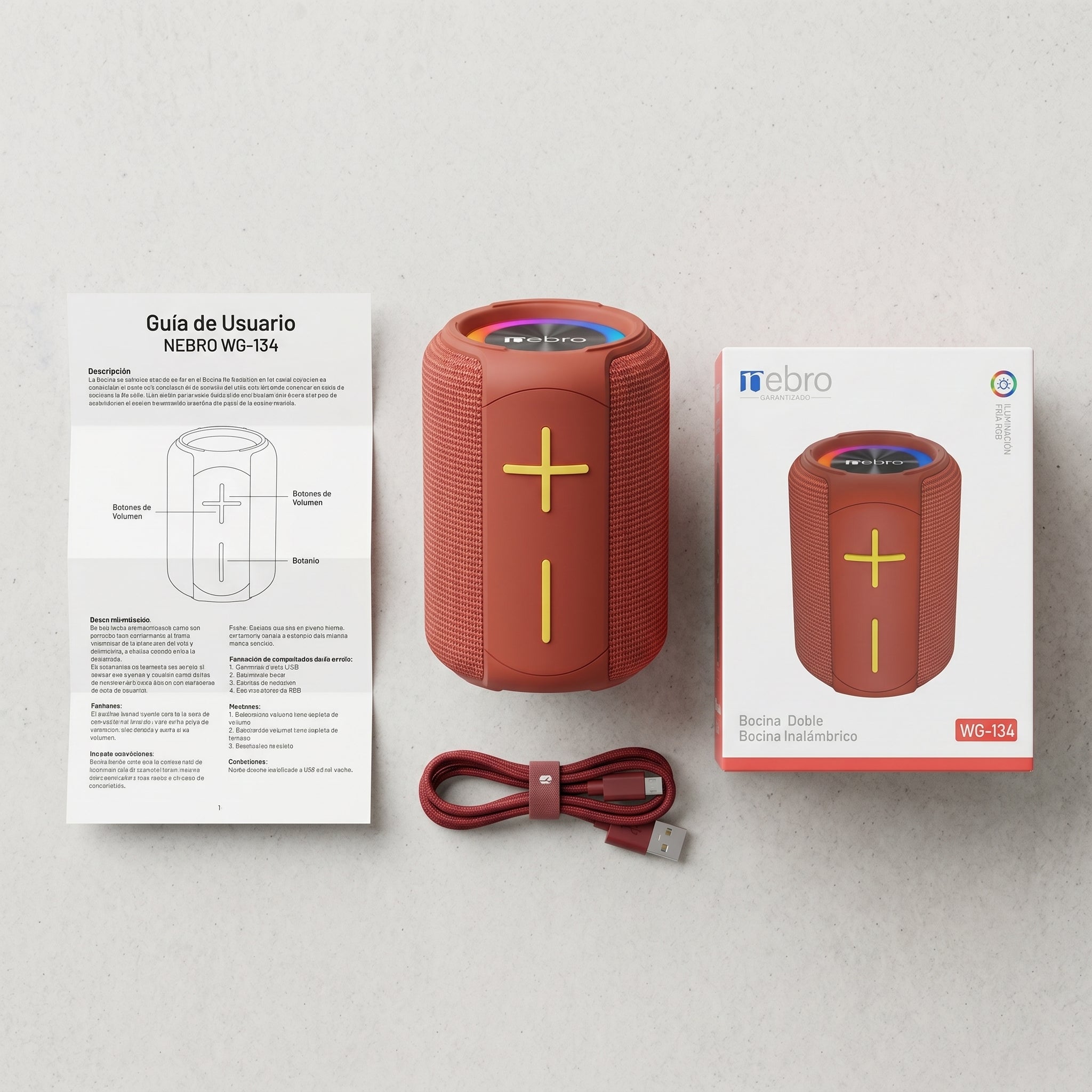 Bocina Bluetooth TWS NEBRO WG134 Bluetooth 54 8W - Imagen 7