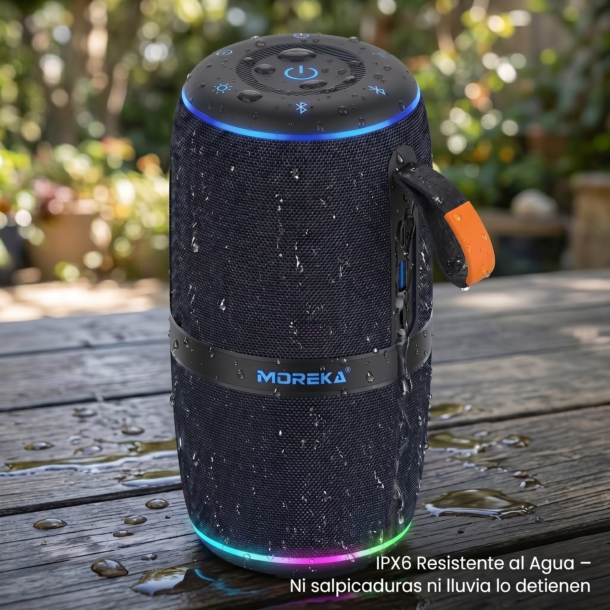 Bocina A60 80W TWS Portátil Impermeable IPX6 - Imagen 5