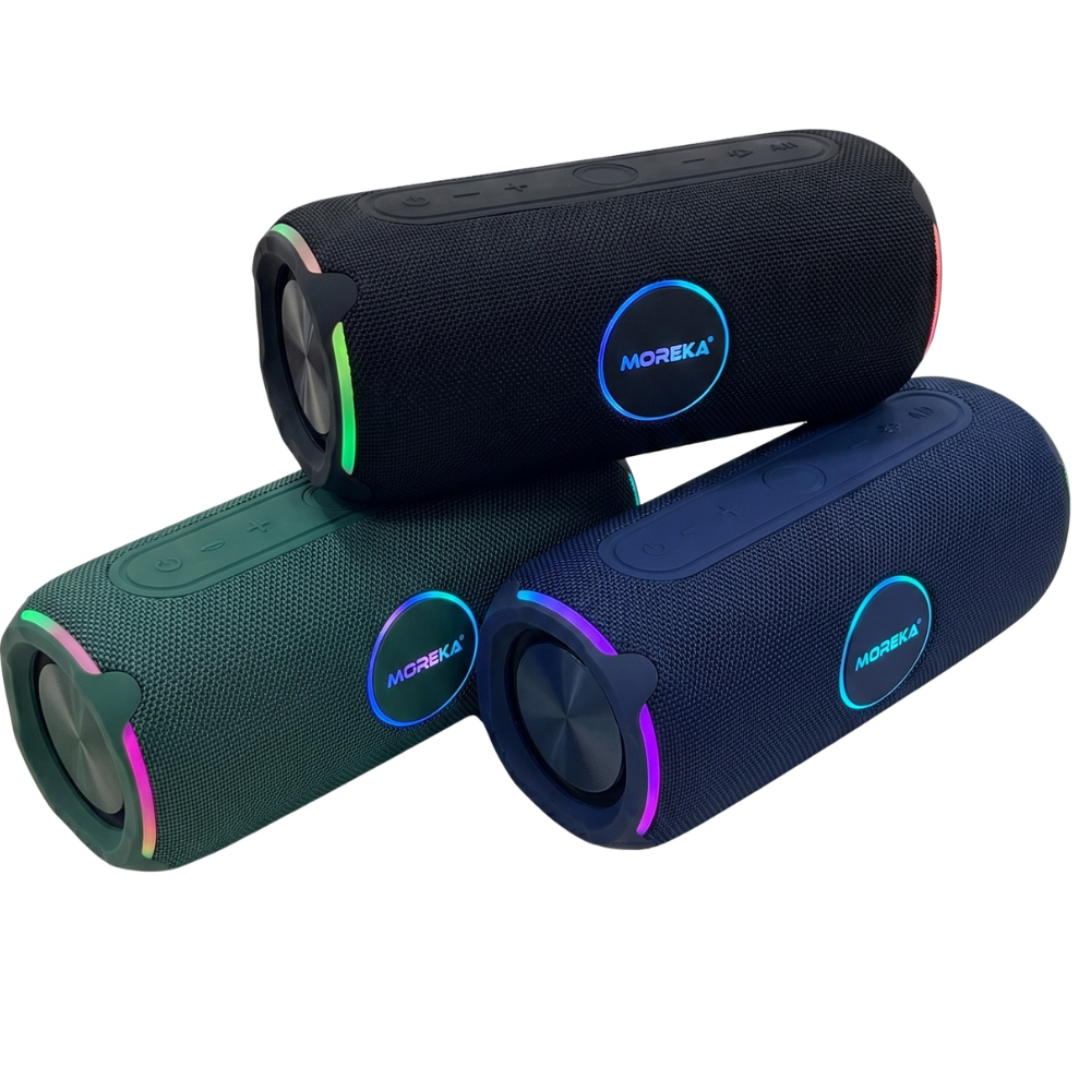 Bocina Moreka A62 50W IPX5 Resistente al Agua con Graves Extra y TWS Estéreo - Imagen 7