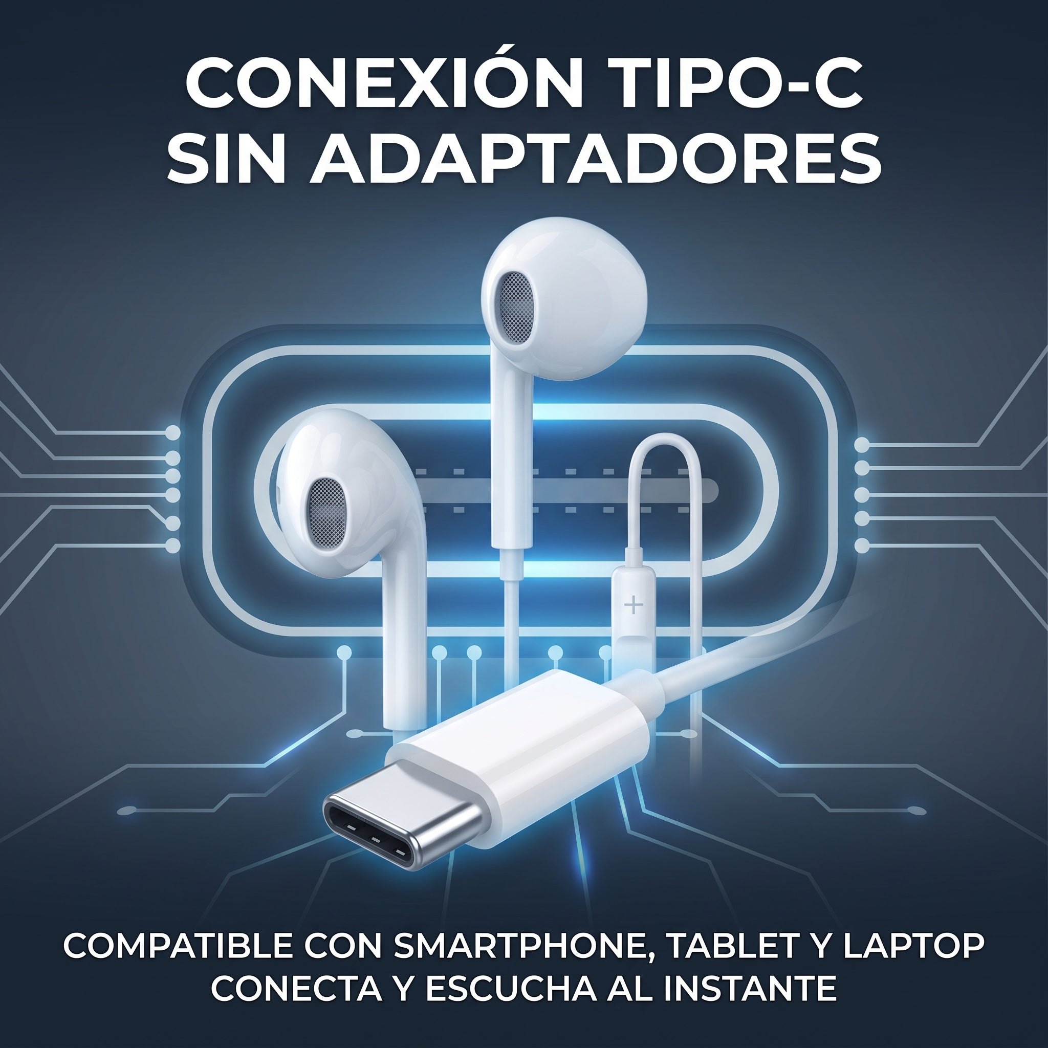 Audífonos Tipo-C Nebro WJ-005 con Driver de 14mm Sonido HiFi - Imagen 5