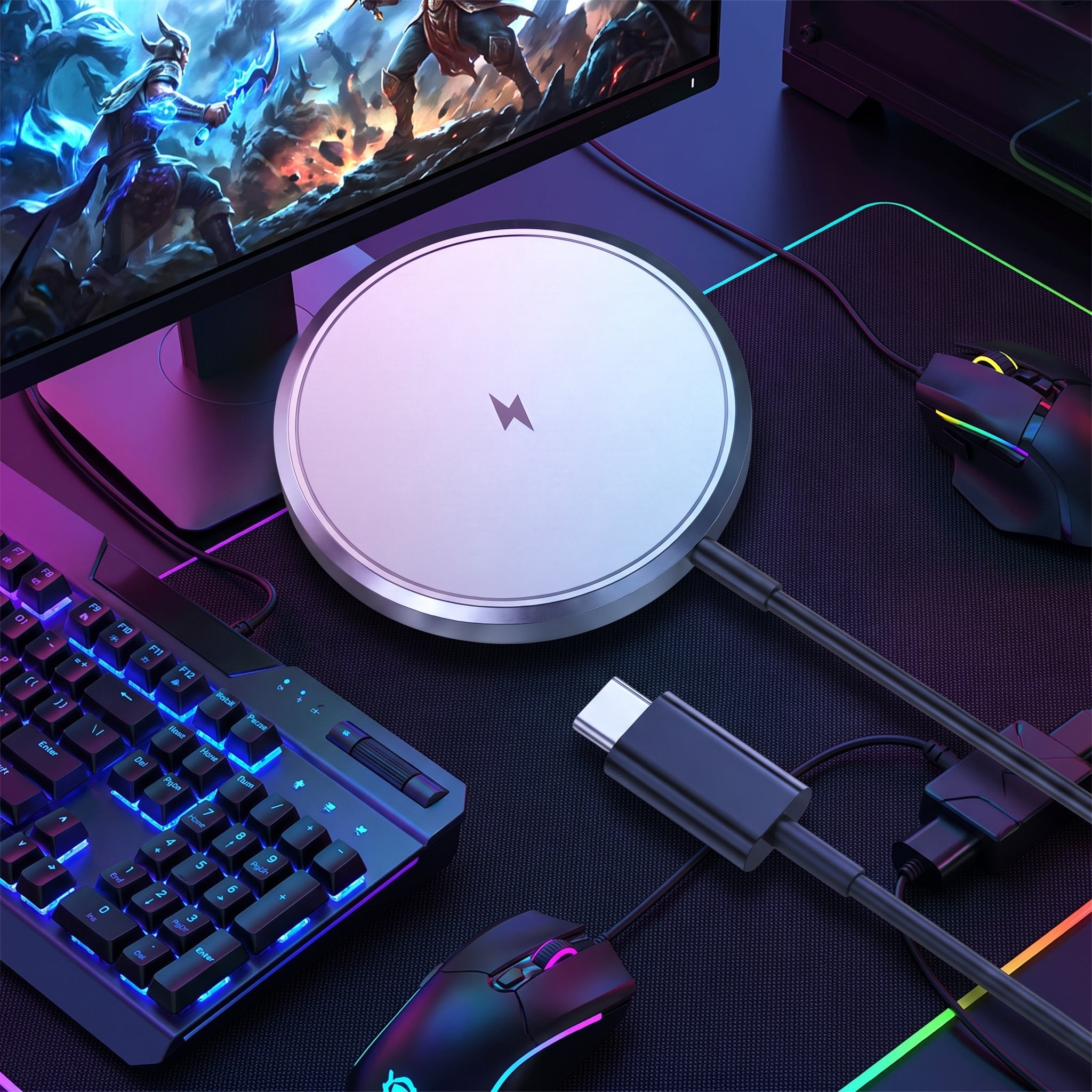 Cargador MagSafe Nebro VGA-058 15W magnético - Imagen 3