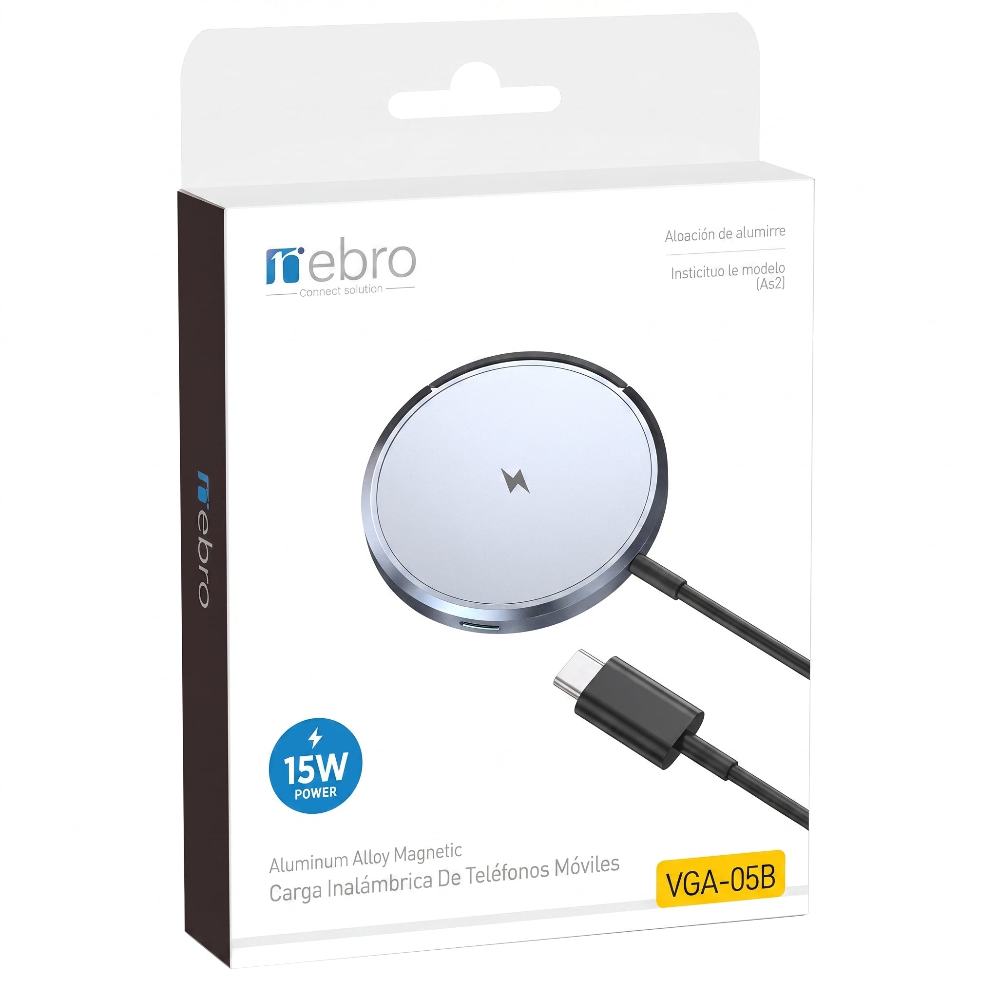 Cargador MagSafe Nebro VGA-058 15W magnético - Imagen 8