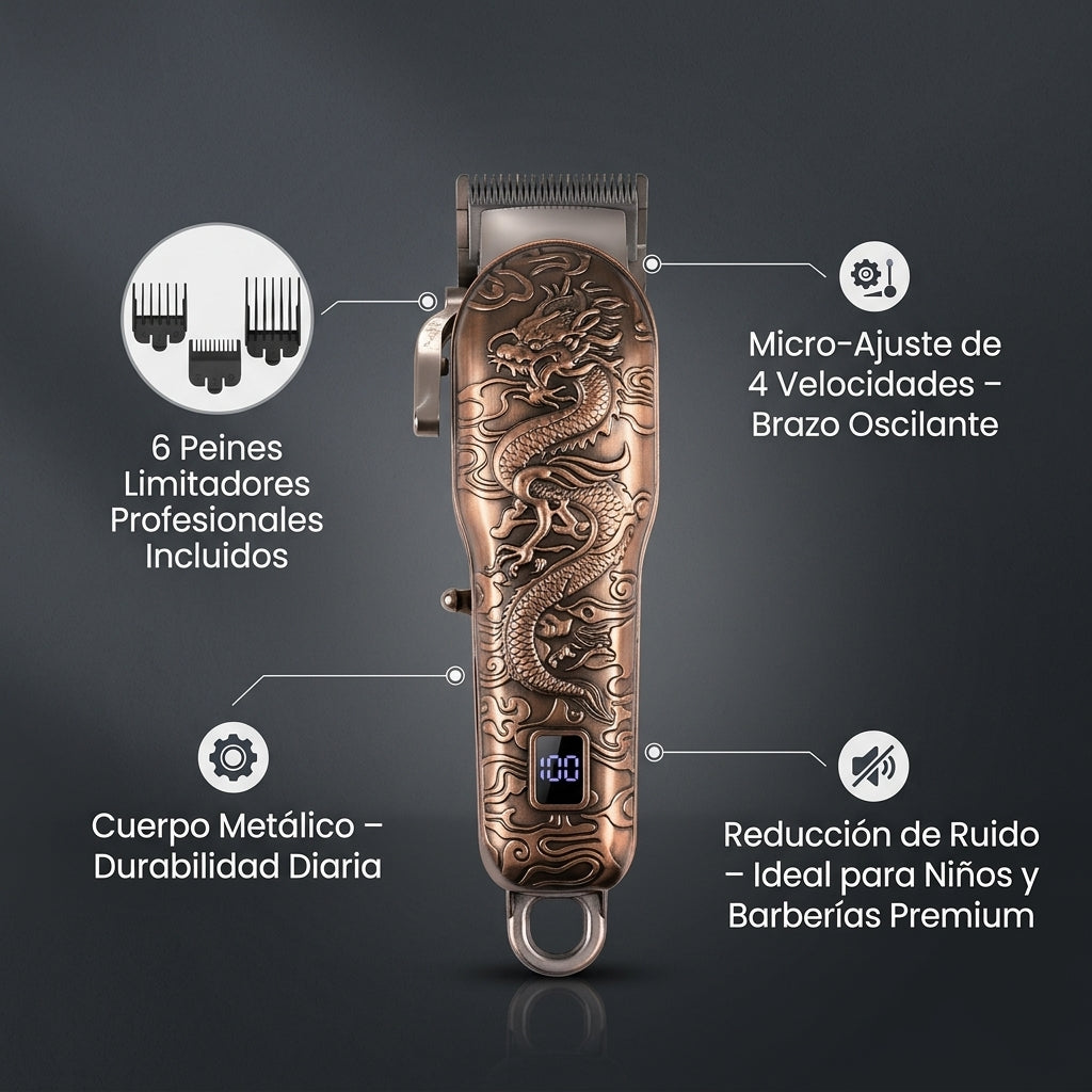 Recortadora de Cabello recargable Tipo C MOREKA W-26 - Imagen 7