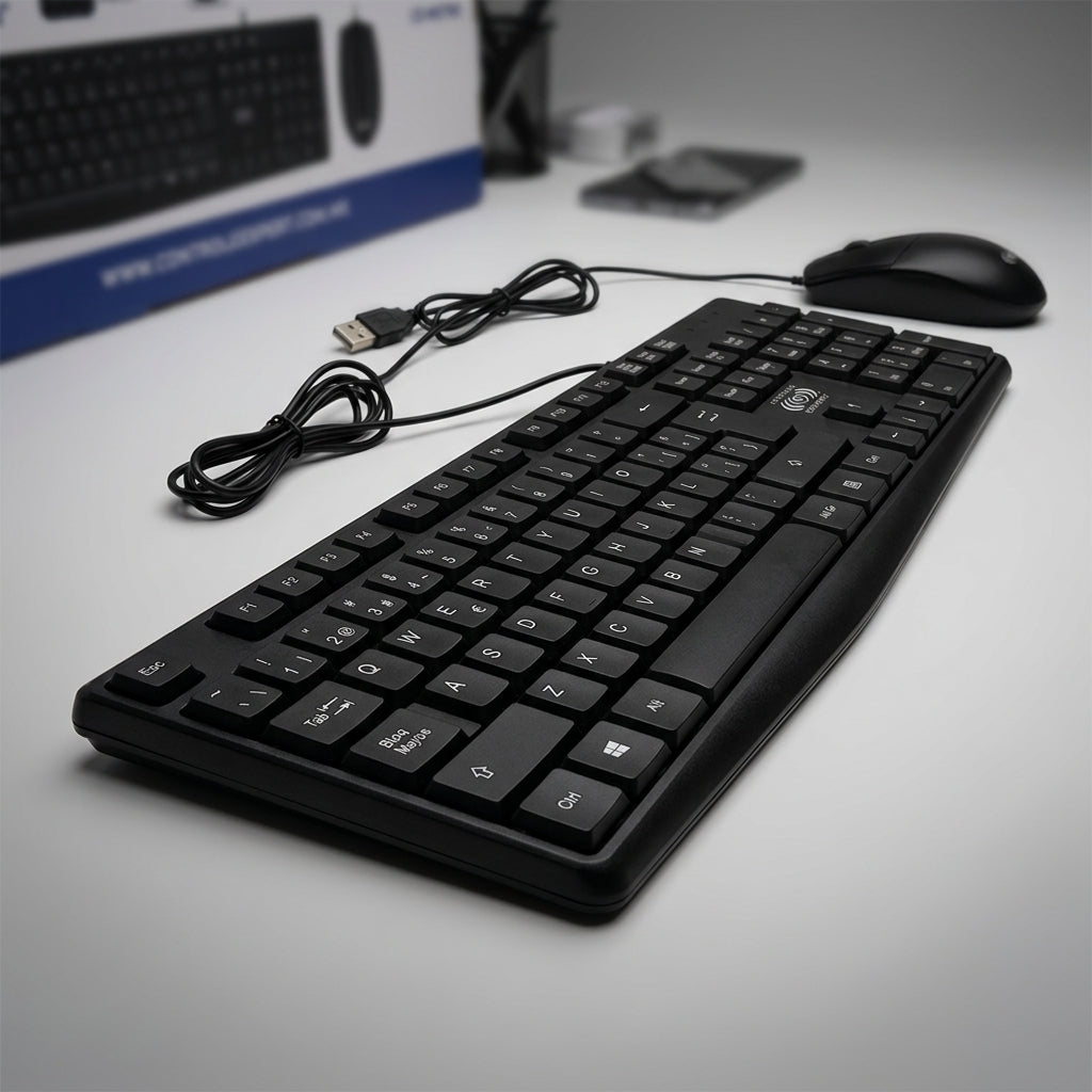 Teclado y Mouse Alámbrico Delgado CE-WS790 Control Expert - Imagen 2