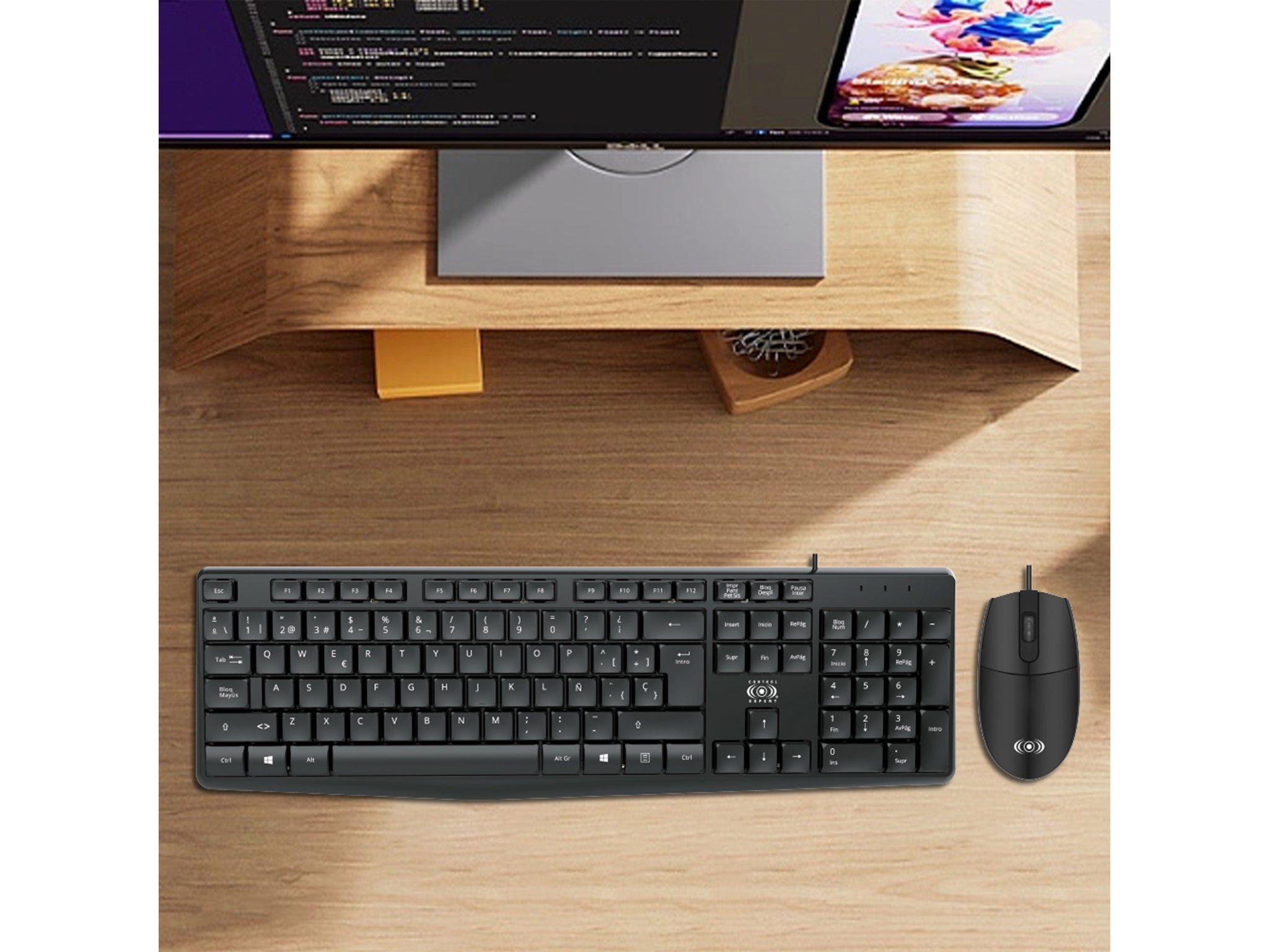 Teclado y Mouse Alámbrico Delgado CE-WS790 Control Expert - Imagen 4