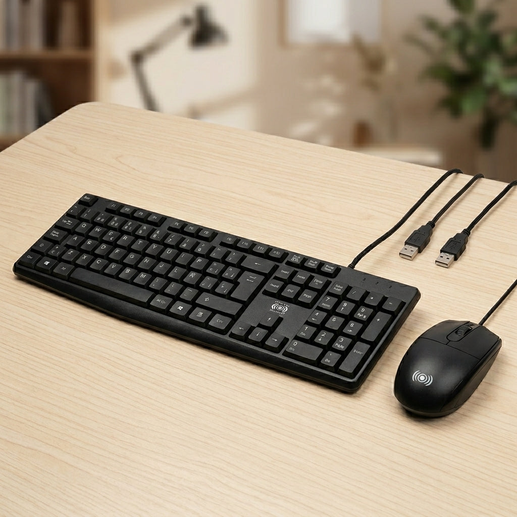 Teclado y Mouse Alámbrico Delgado CE-WS790 Control Expert - Imagen 5
