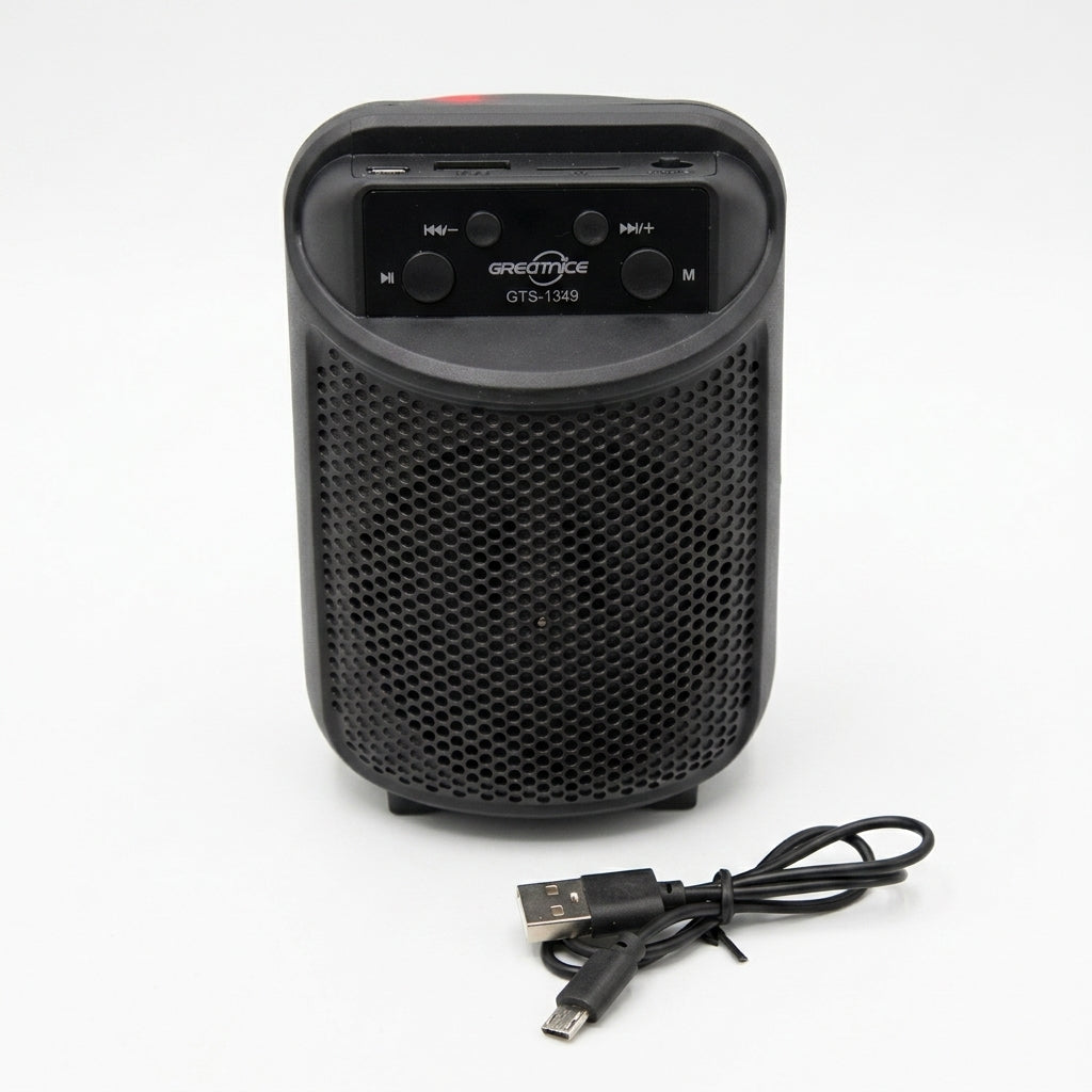 Bocina Bluetooth Recargable Greatnice GTS-1349 Inalámbrica USB RADIO FM 5W