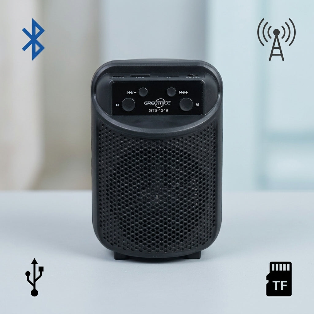 Bocina Bluetooth Recargable Greatnice GTS-1349 Inalámbrica USB RADIO FM 5W - Imagen 6