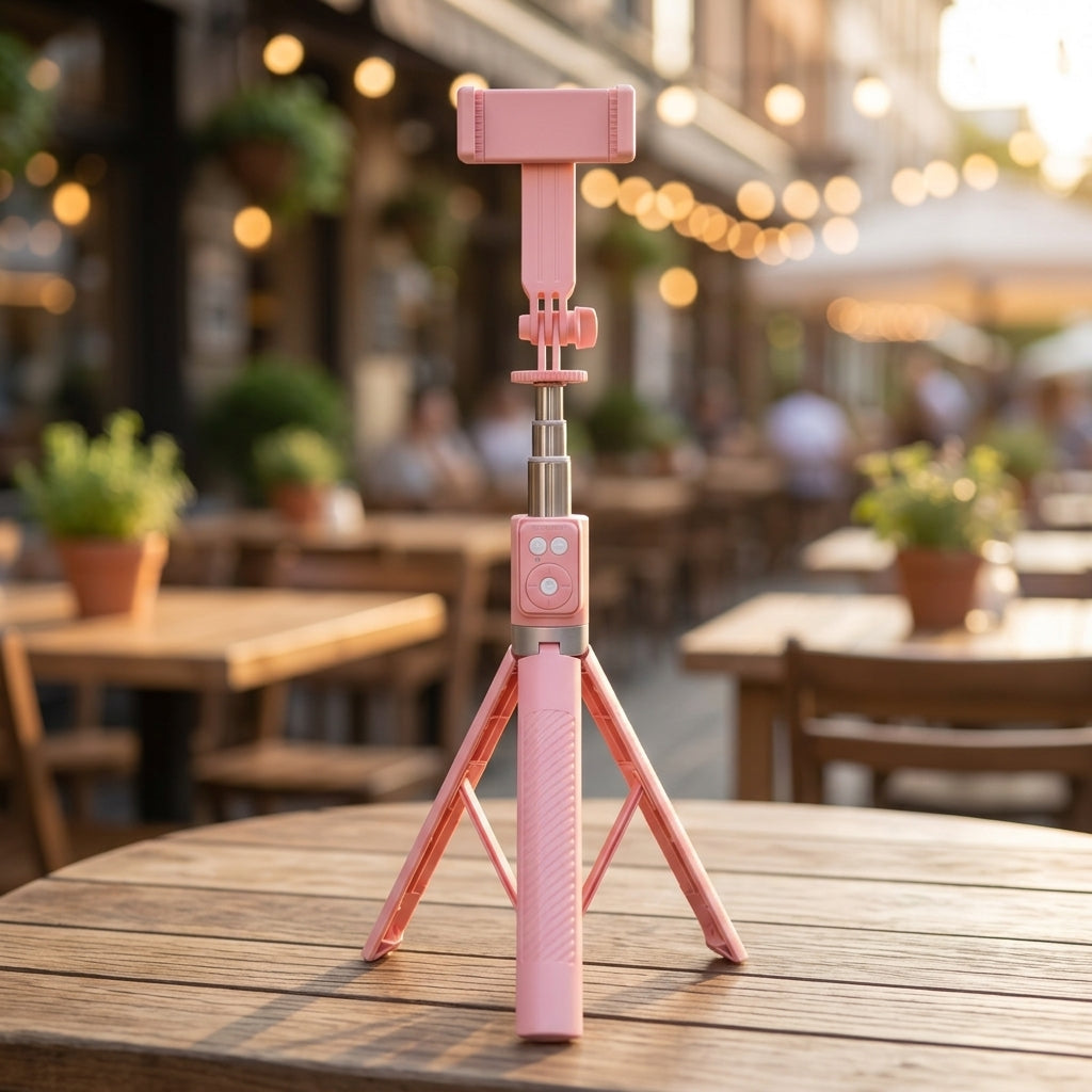 Palo para Selfies con Trípode y Luz de Relleno YISEN A12 - Imagen 6