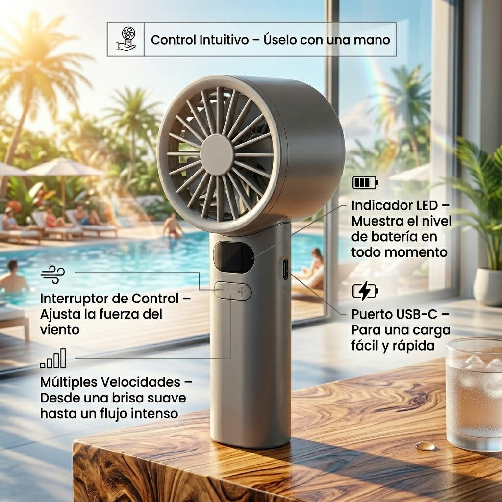 Ventilador Pequeño de Mano XFS-203 - Imagen 8