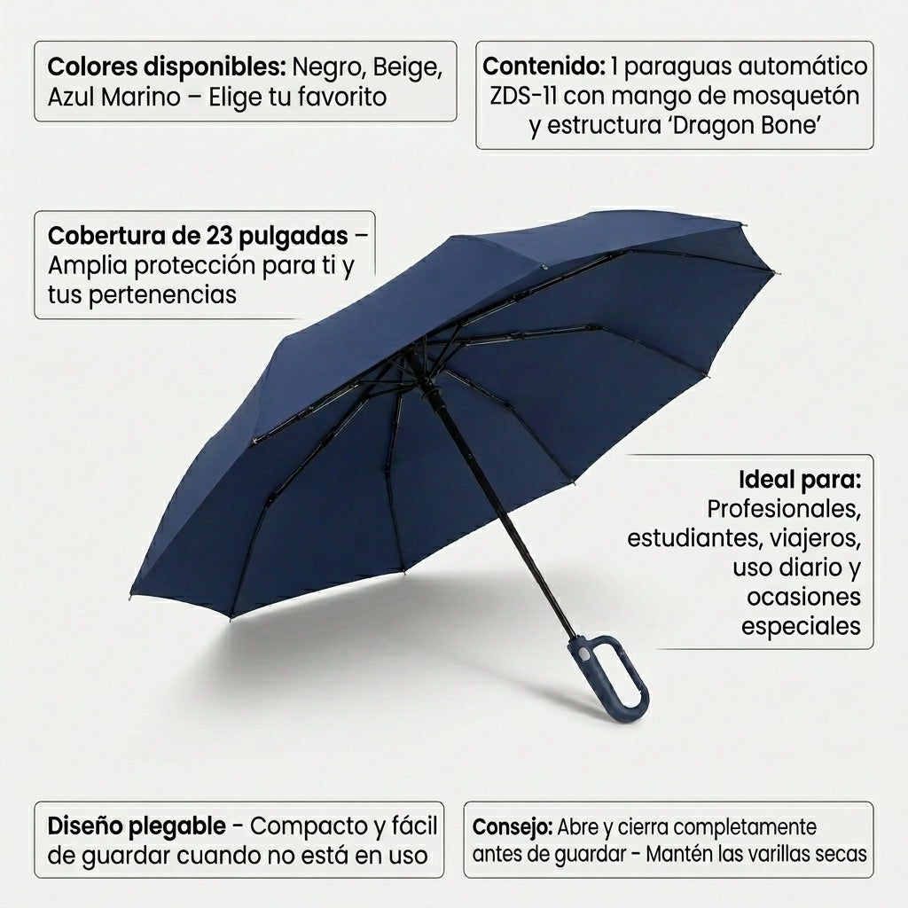 Paraguas Automatico lluvias YISEN ZDS-11 - Imagen 5