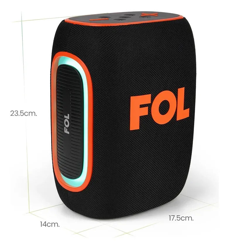 Bocina Portátil Bluetooth FOL FS-D30 PRO 40W Woofer 4' + Tweeter 2' 5hrs bateria - Imagen 5