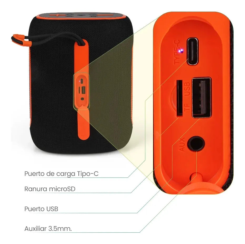 Bocina Portátil Bluetooth FOL FS-D30 PRO 40W Woofer 4' + Tweeter 2' 5hrs bateria - Imagen 7