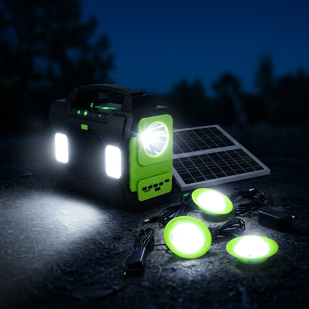 Sistema de Iluminación Solar MOR-C88FM: Luz y música MOREKA - Imagen 2