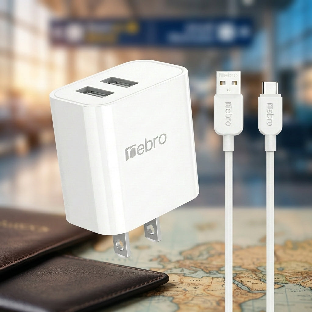 Cargador de Pared Doble USB Nebro WCA-003 - Imagen 4