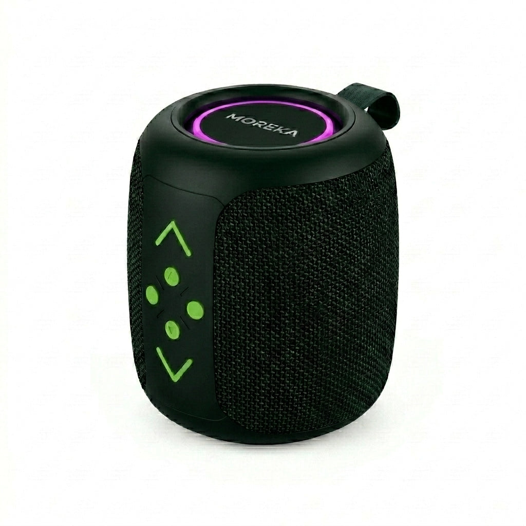Altavoz Inalámbrico Portátil Moreka-446 Luz RGB 8W — Bluetooth, USB, Radio FM - Imagen 2