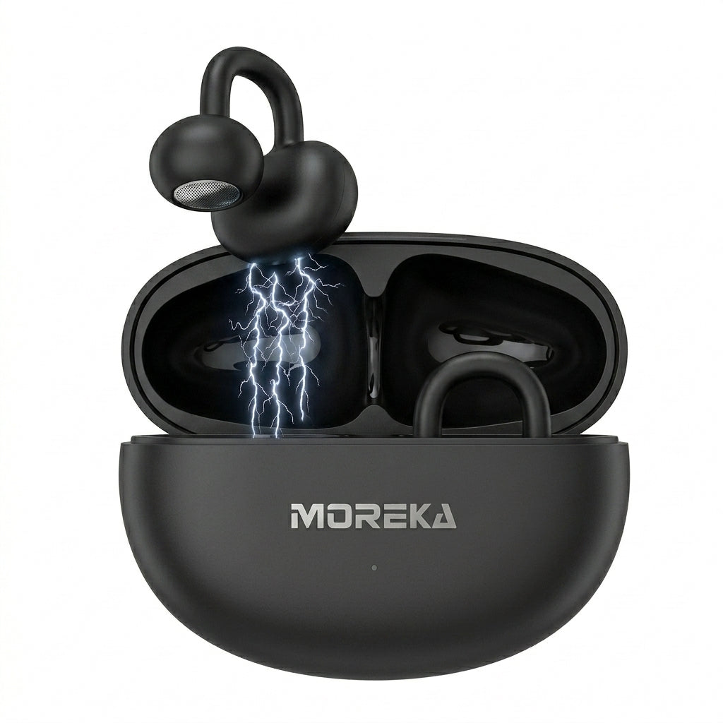 Audífonos Inalámbricos MOREKA E606  Sonido Hi-Res y control táctil — Bluetooth 5.3 TWS