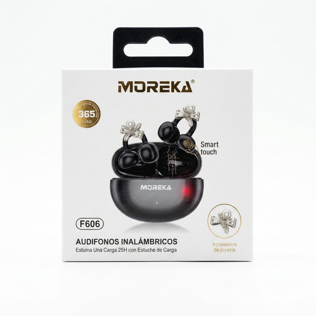 Audífonos Inalámbricos MOREKA E606  Sonido Hi-Res y control táctil — Bluetooth 5.3 TWS - Imagen 5
