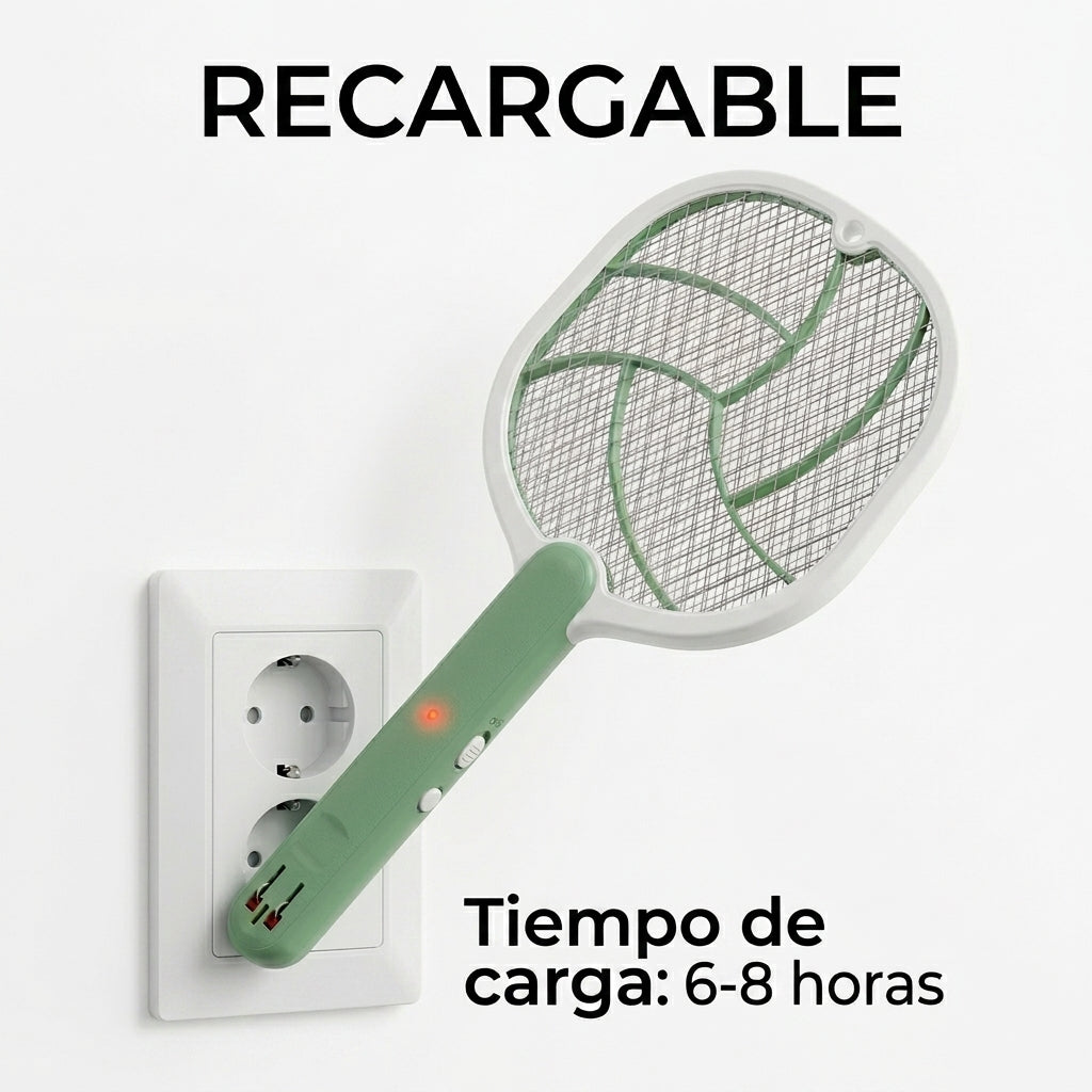 Matamoscas Eléctrico Recargable MD-608 - Imagen 2