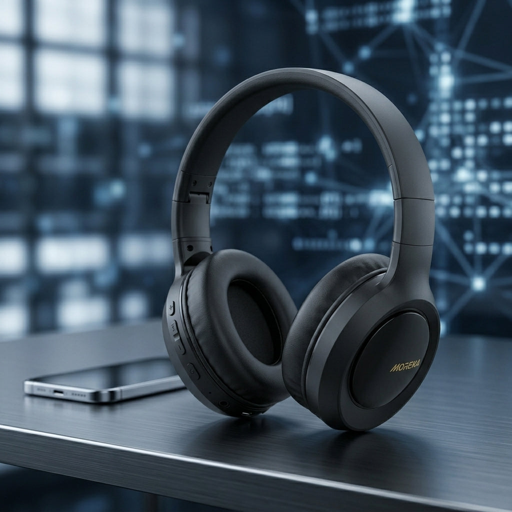 Audífonos Inalámbricos Moreka BL019 ANC 19hrs Batería — Bluetooth 5.3 TWS - Imagen 2