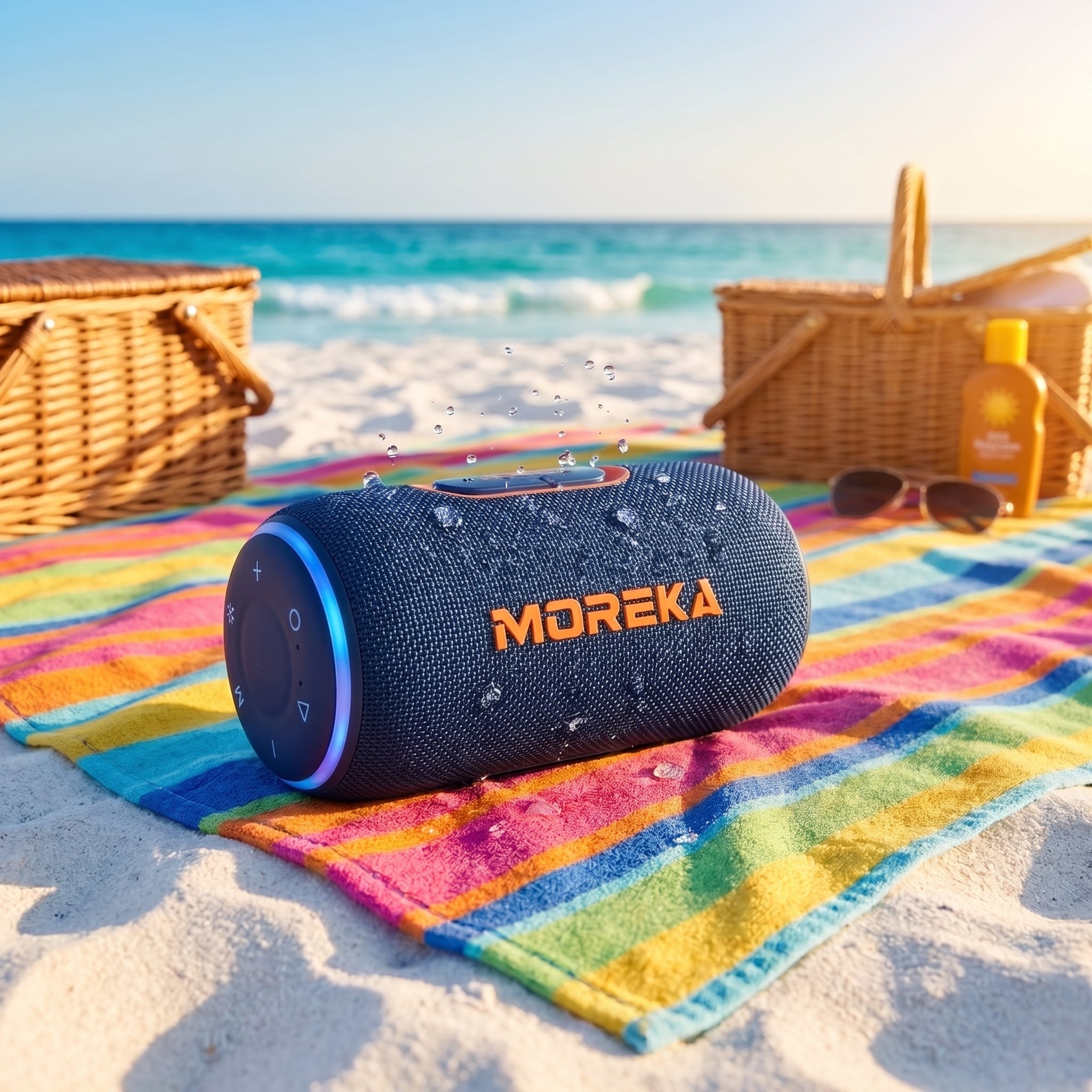 Bocina Inalámbrica Portátil Moreka-445 IPX5 25W Bluetooth 5.4 - Imagen 7