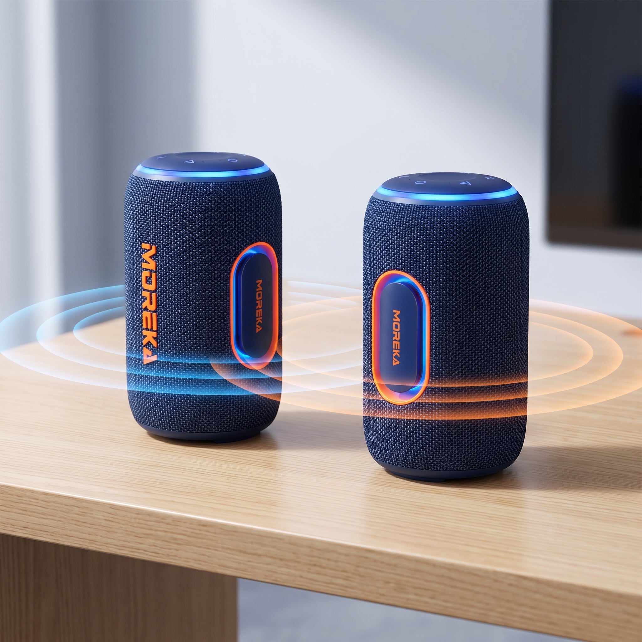 Bocina Inalámbrica Portátil Moreka-445 IPX5 25W Bluetooth 5.4 - Imagen 8
