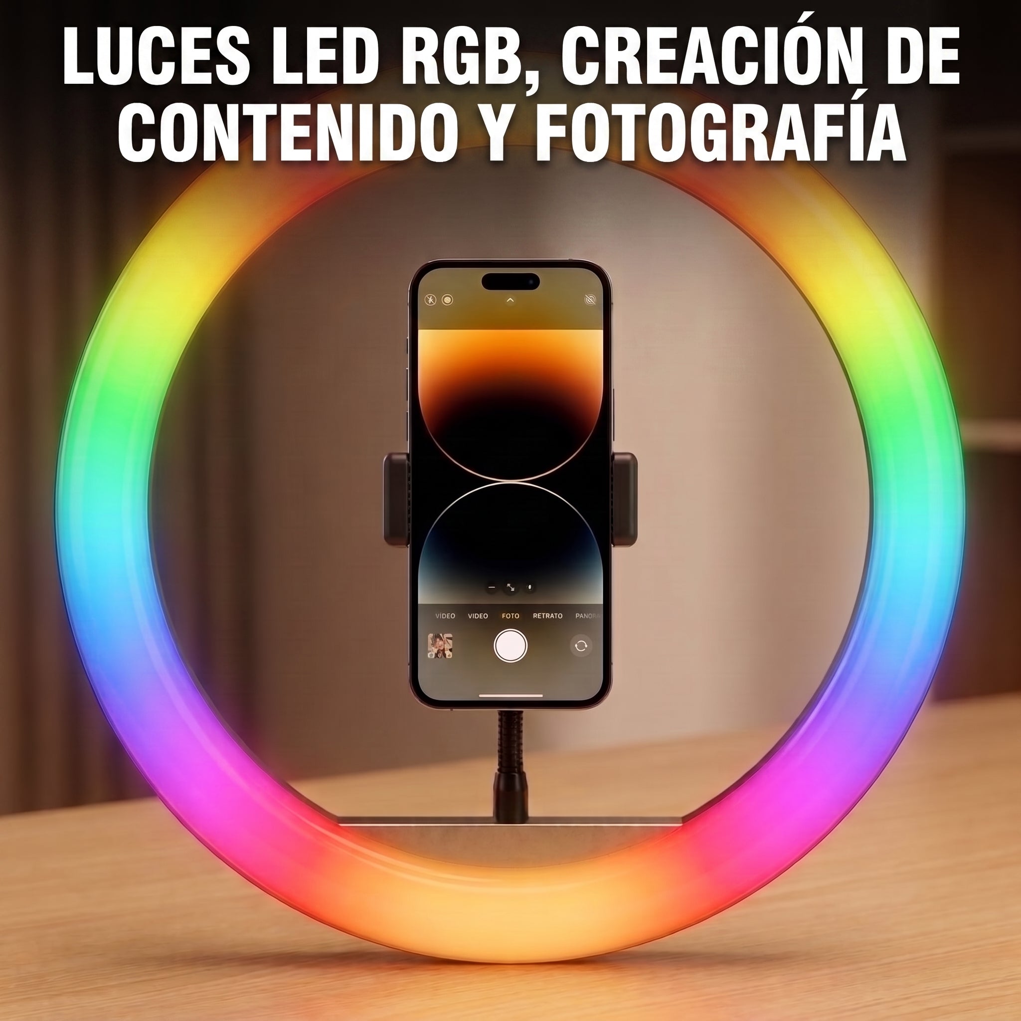 Aro de Luz LED RGB MJ-30 - Imagen 2