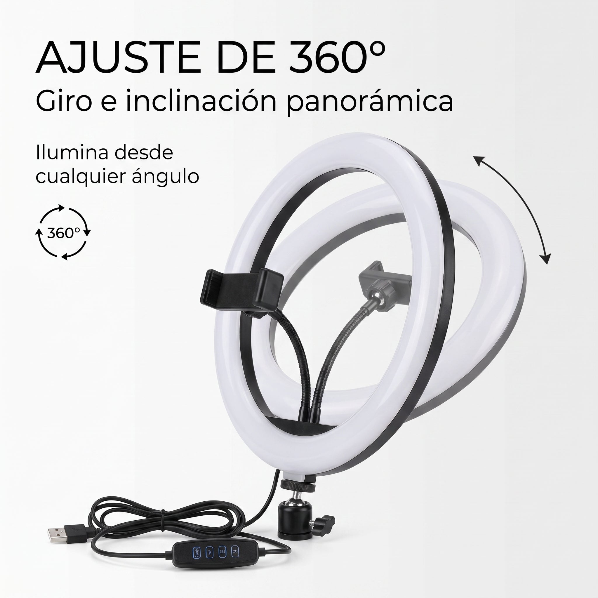 Aro de Luz LED RGB MJ-30 - Imagen 6