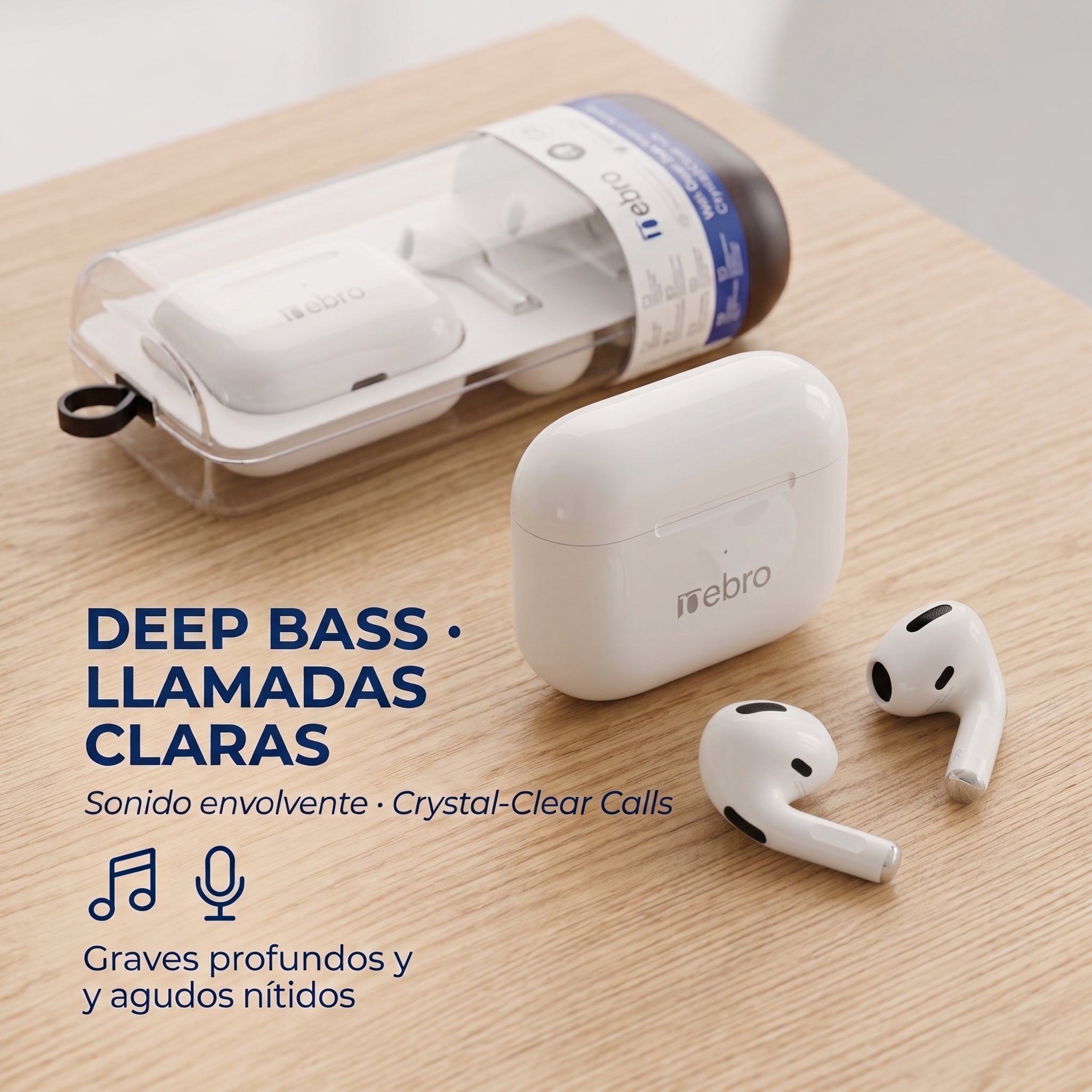 Audífonos Inalámbricos Nebro WE-014 — Bluetooth 5.3 TWS - Imagen 5