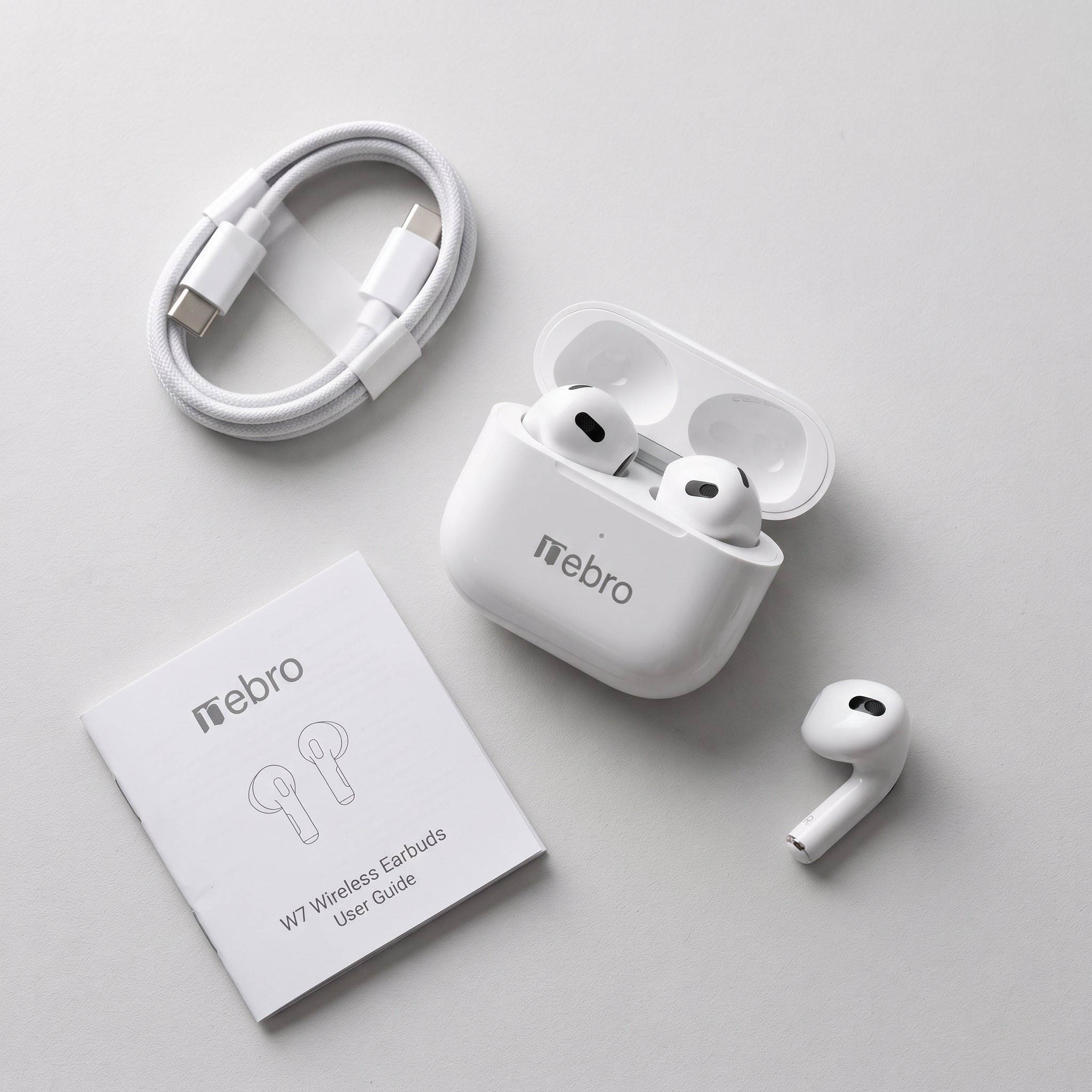 Audífonos Inalámbricos Nebro-W7: HiFi Y Control Tactil Bluetooth 5.4 - Imagen 6