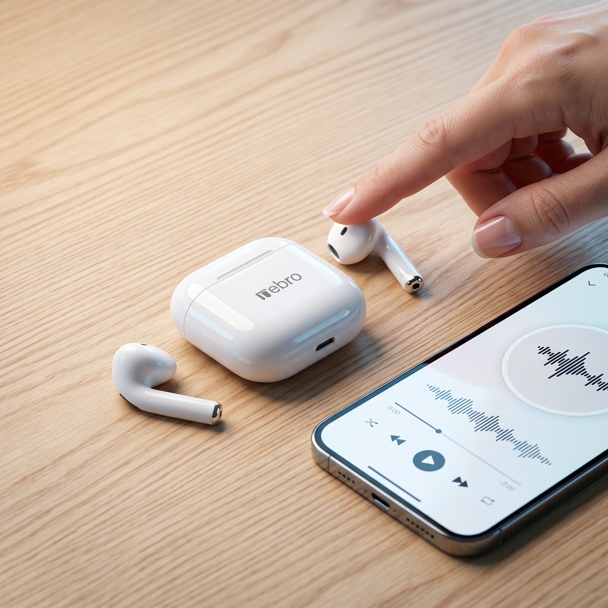 Audífonos Inalámbricos Nebro-W7: HiFi Y Control Tactil Bluetooth 5.4 - Imagen 8