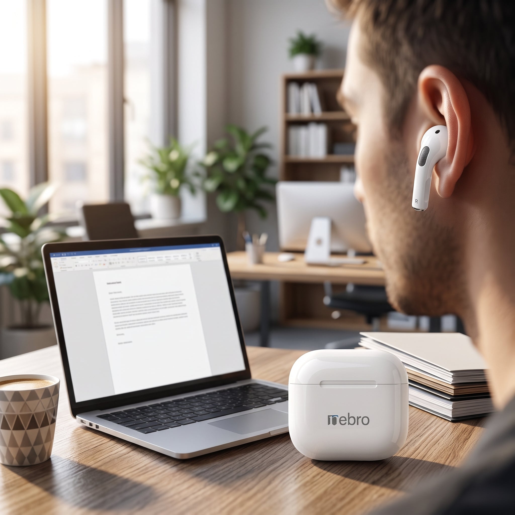 Audífonos Inalámbricos Nebro-W7: HiFi Y Control Tactil Bluetooth 5.4 - Imagen 9