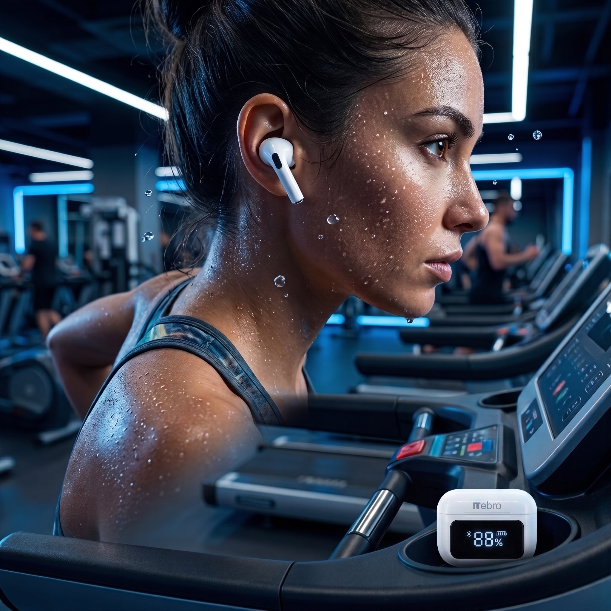 Audifonos Nebro WE-523 Estuche Pantalla Sonido HiFi Bluetooth 5.3 - Imagen 8